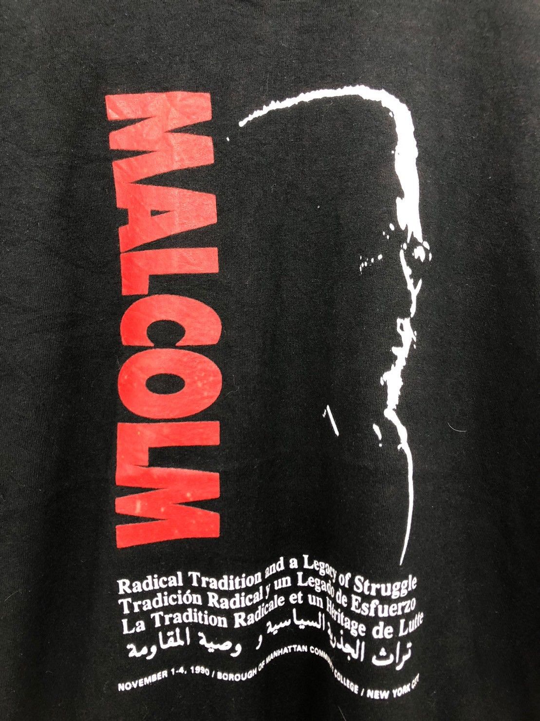 Vintage Vintage 1990's Malcolm X shirt wts01 Size US L / EU 52-54 / 3 - 3 Thumbnail