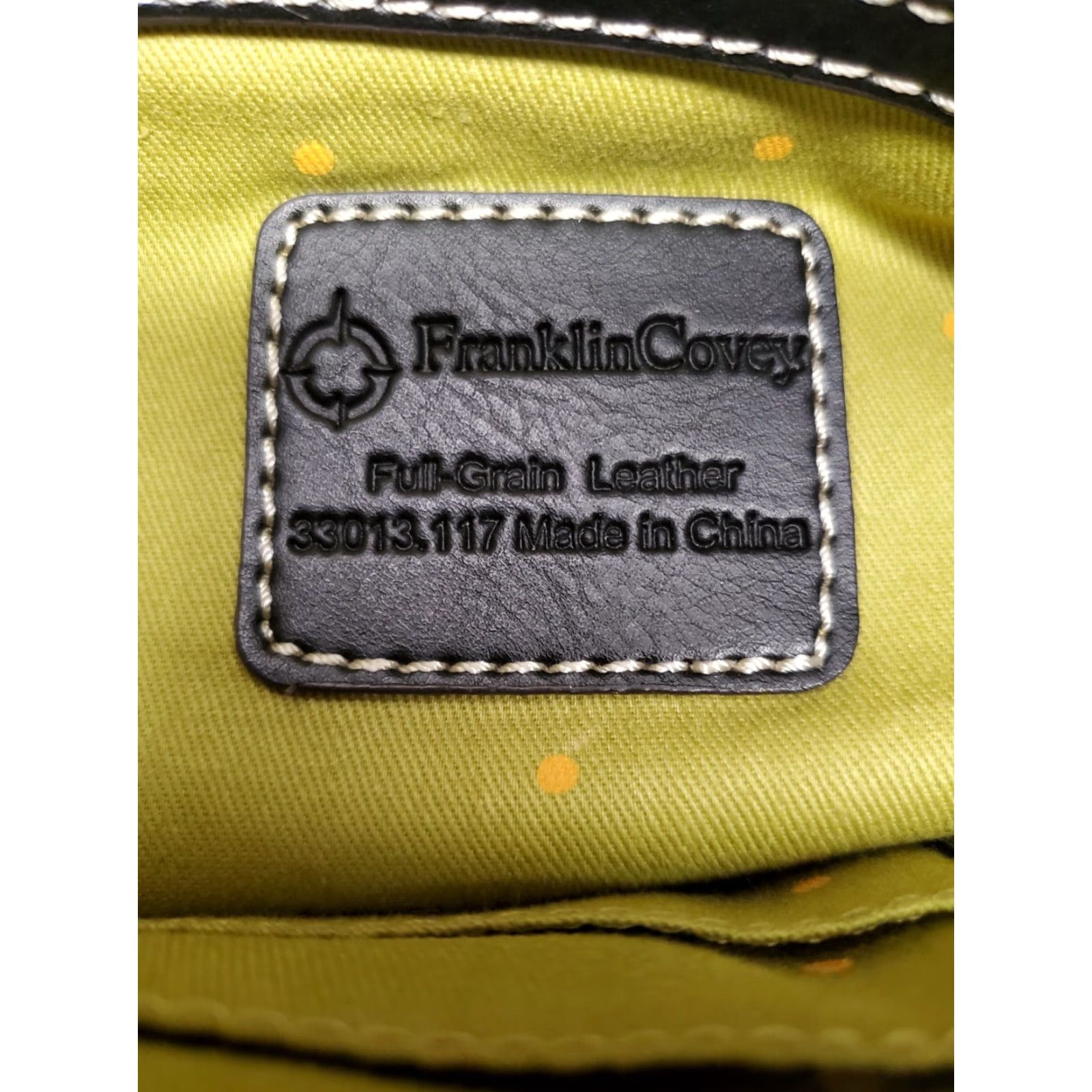 Vintage VINTAGE Franklin Covey Tote Black Leather Organizer Purse Bag Handbag Women Large 10x14 Magnetic Size ONE SIZE - 6 Thumbnail