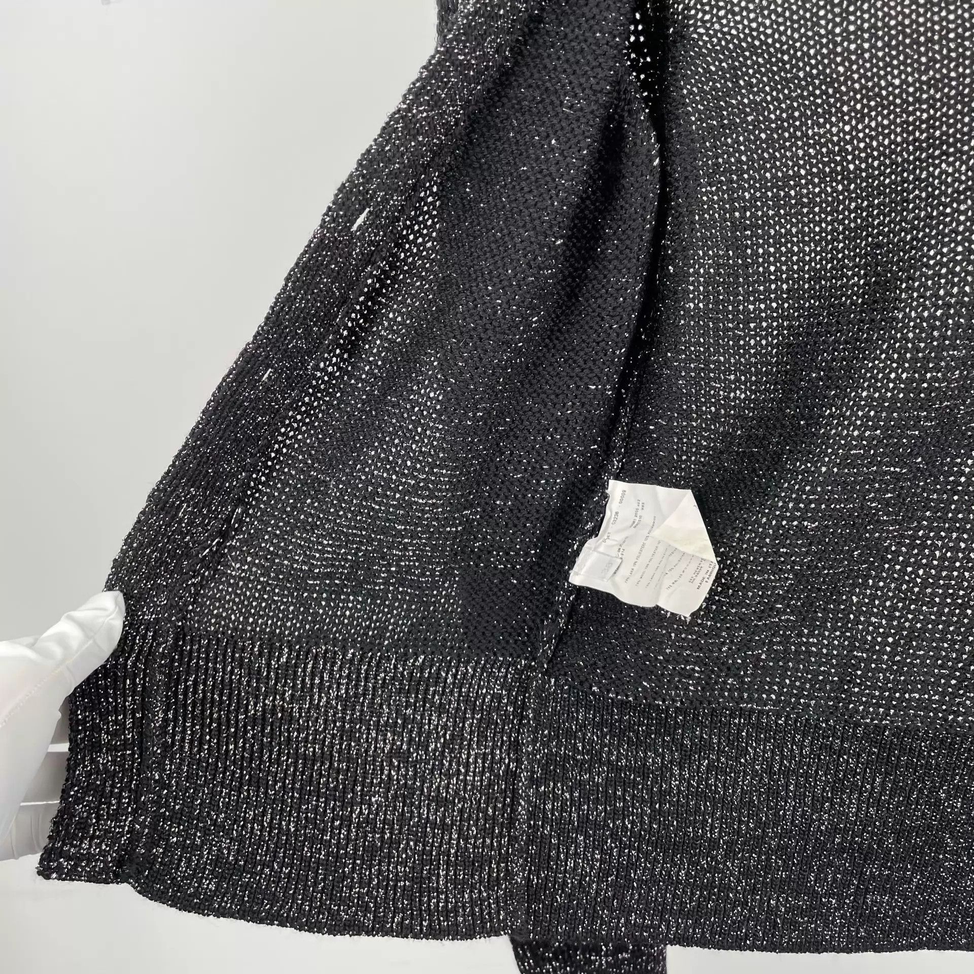 Miu Miu MIU MIU Black Metallic Knit Cardigan Size 38 Size XS / US 0-2 / IT 36-38 - 7 Thumbnail