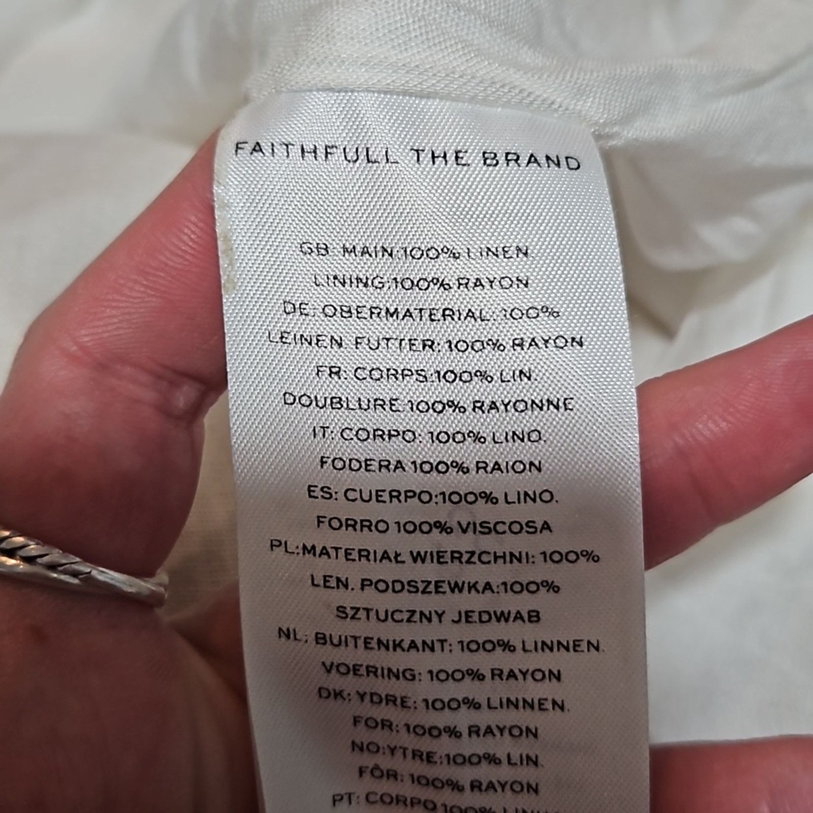 NWT Faithfull The Brand La Piedra Maxi Dress
