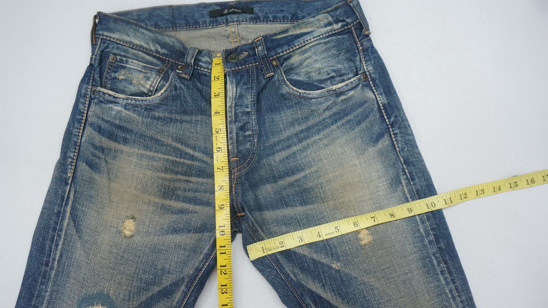 If Six Was Nine 🔴JOHN BULL🔴 Mudwash Distressed Selvedge Vintage Jeans Size US 30 / EU 46 - 10 Thumbnail