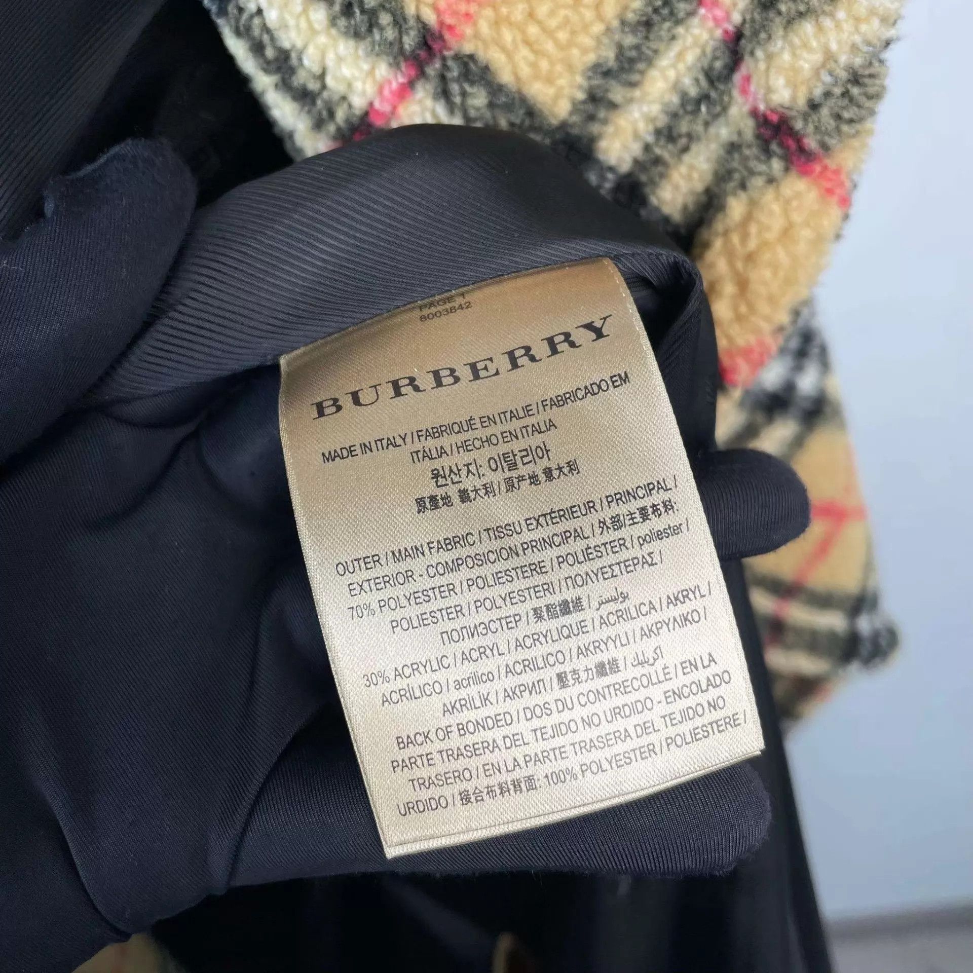 Burberry Burberry 95 New Check Lamb Wool Coat 170 Size XS / US 0-2 / IT 36-38 - 7 Thumbnail