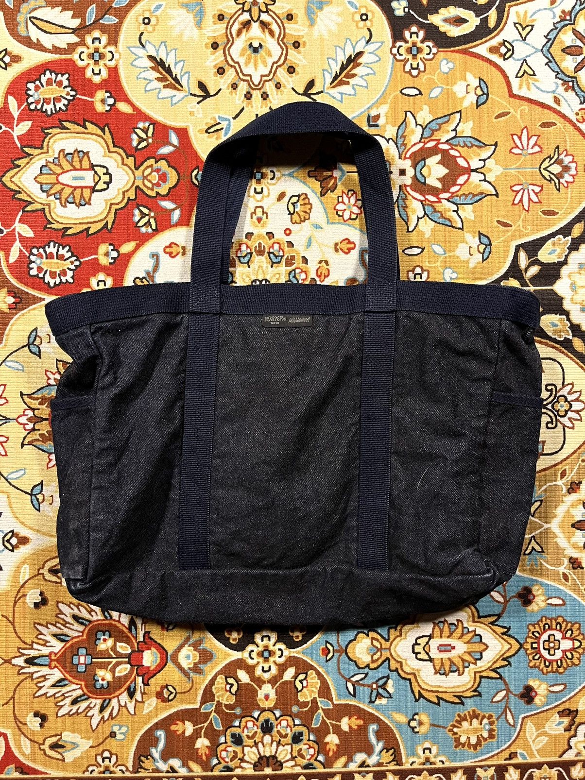 Neighborhood × Porter Porter X Neighborhood — Indigo Denim Tote Bag Size ONE SIZE - 4 Thumbnail