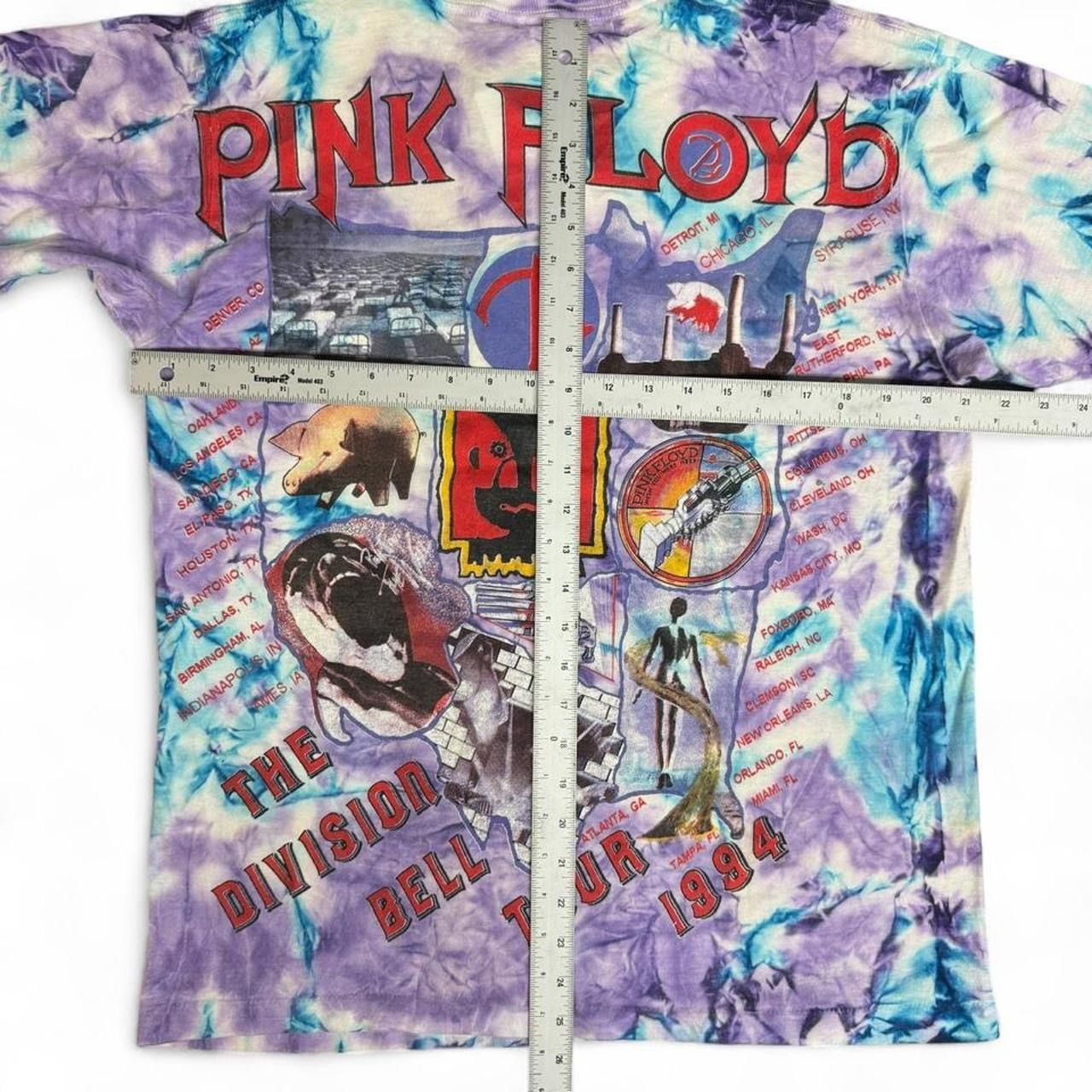Other Pink Floyd The Division Bell Tour 1994 tie dye tee size L Size US L / EU 52-54 / 3 - 7 Thumbnail