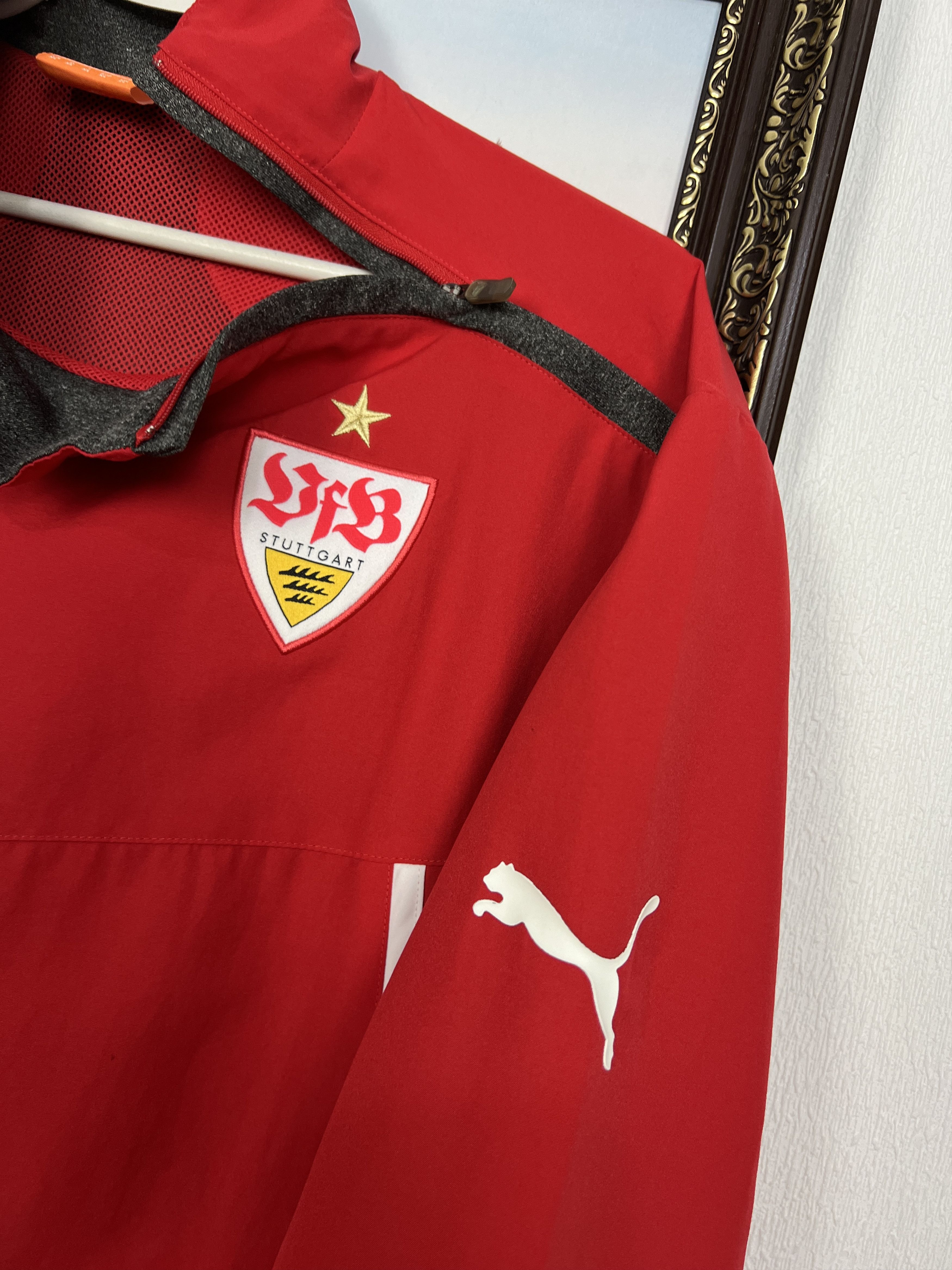 Puma Stuttgart Football Jacket Soccer Track Top Train Sweatshirt Size US XL / EU 56 / 4 - 4 Thumbnail