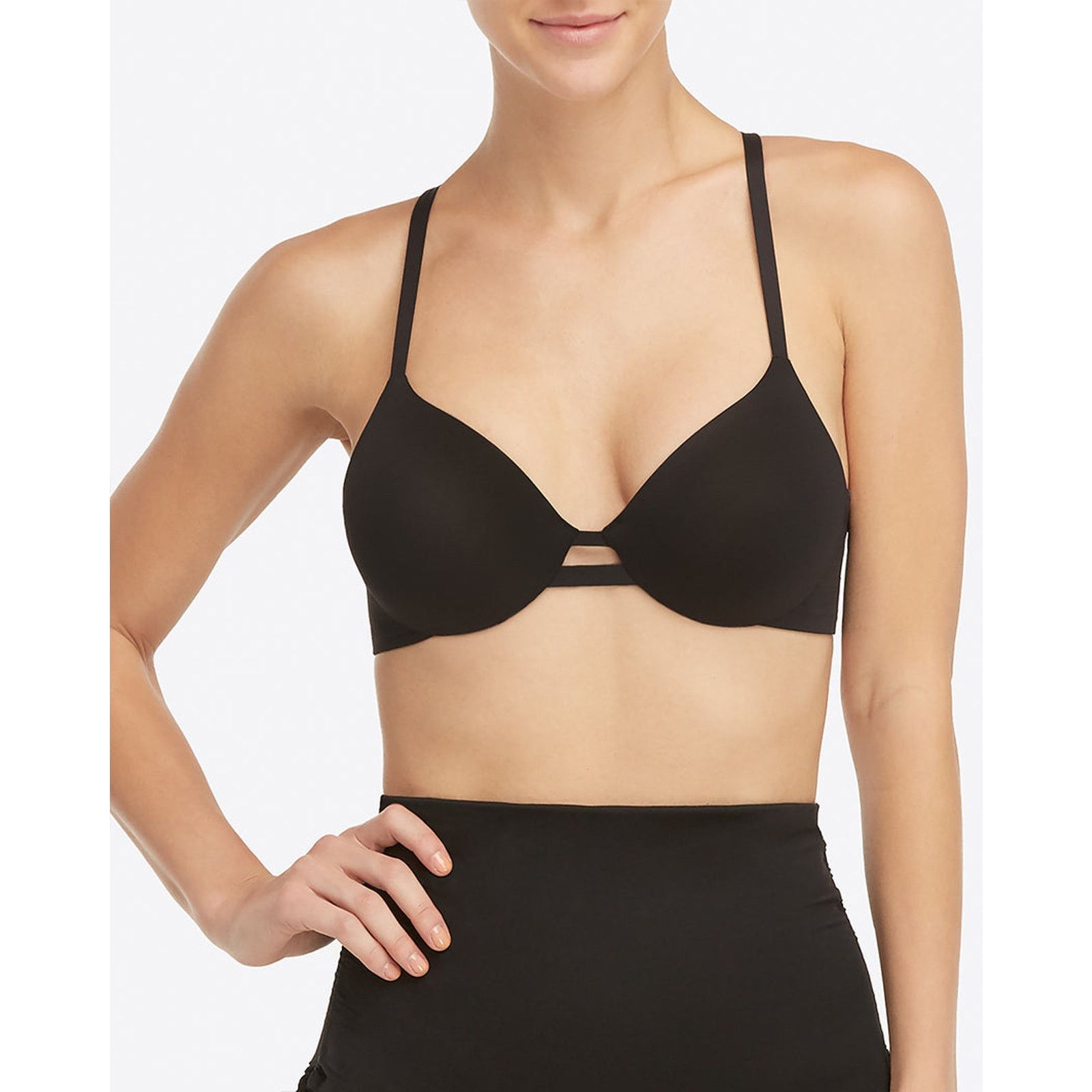 Spanx NWT Spanx Convertible Black Swim Bra Top Women’s Size 38B Size ONE SIZE - 1 Thumbnail