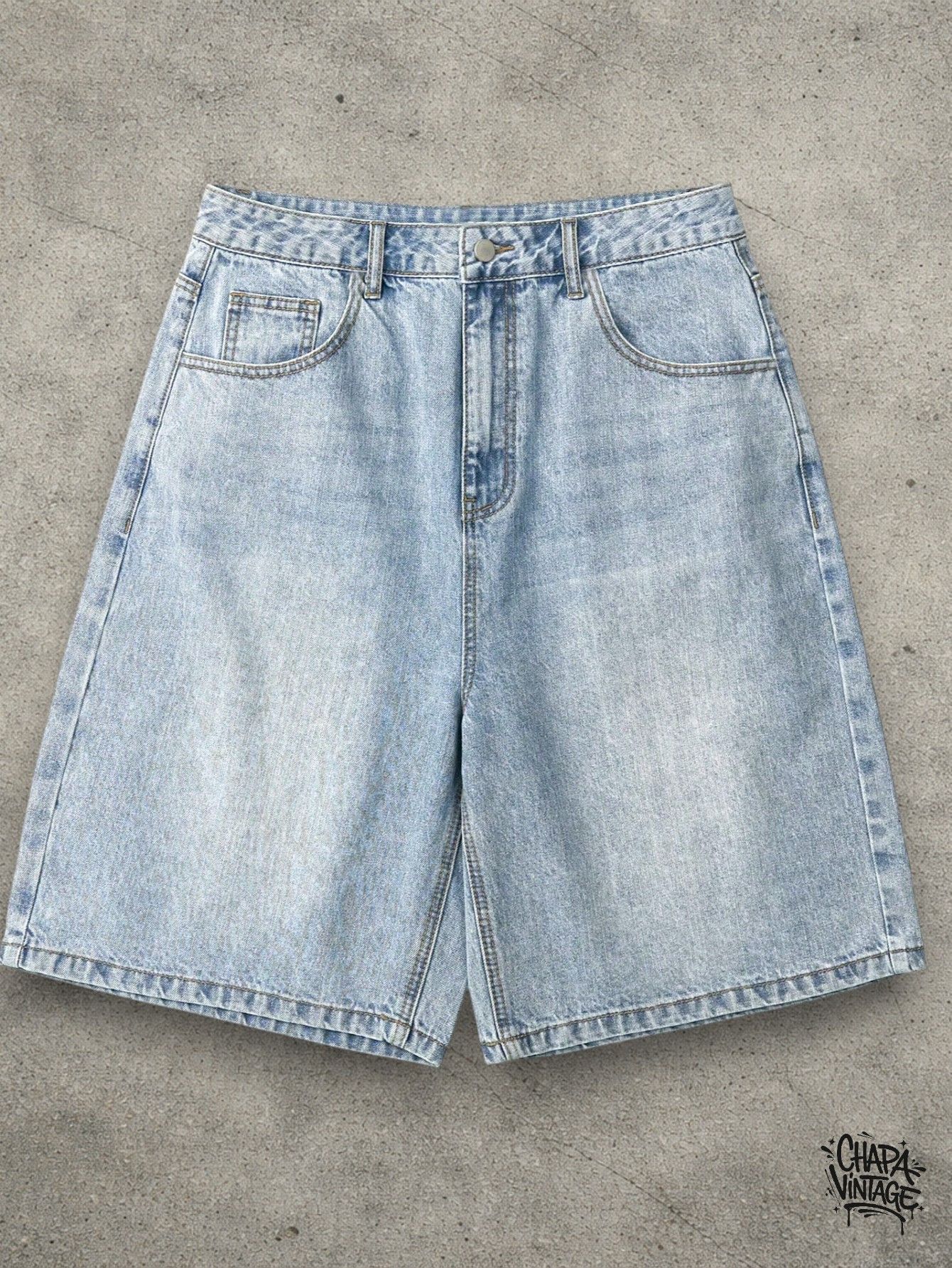 Vintage Denim blue shorts Size US 32 / EU 48 - 1 Thumbnail