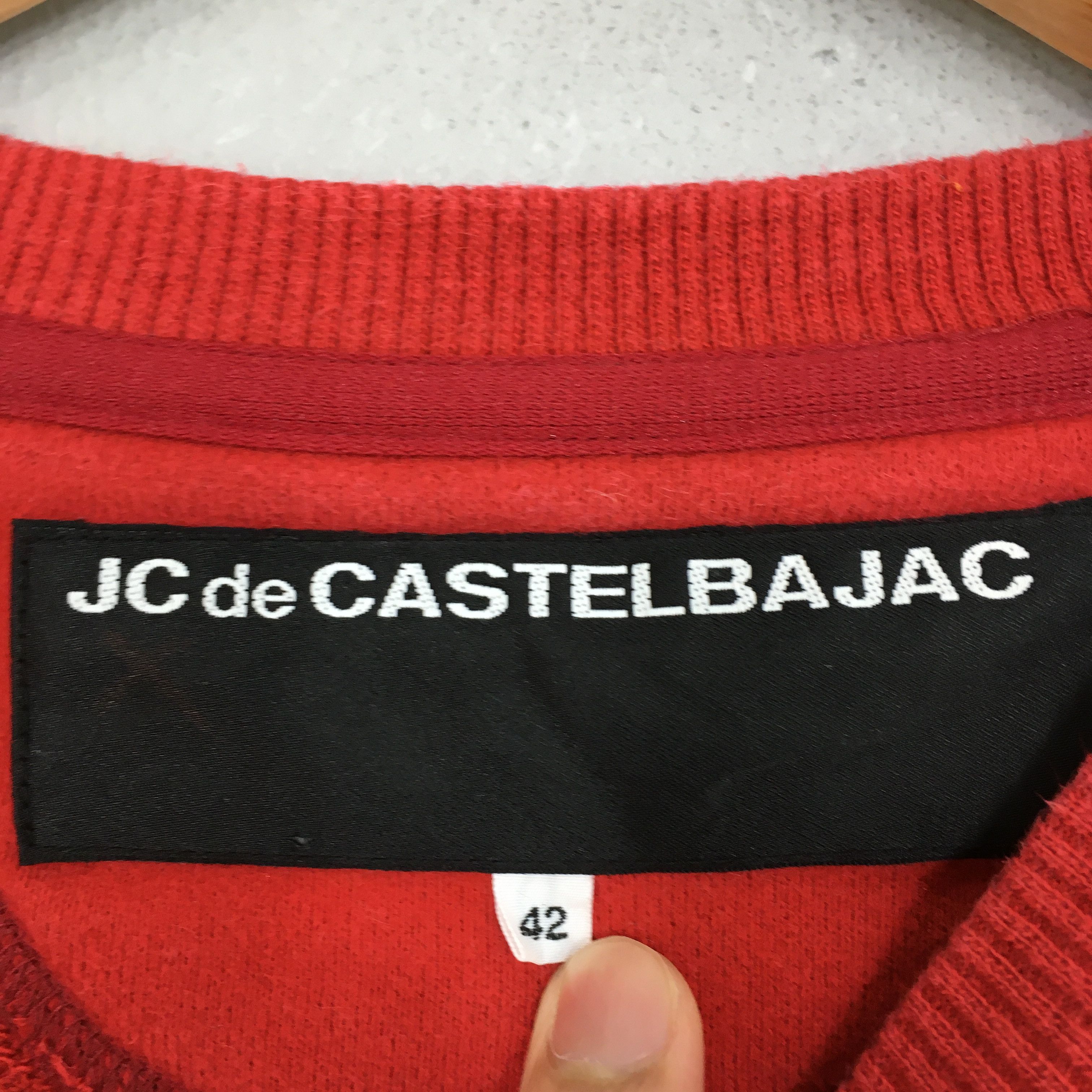 Jean Charles De Castelbajac Vintage Jc De Castelbajac Sports Red Sweatshirt Medium Size US M / EU 48-50 / 2 - 5 Thumbnail