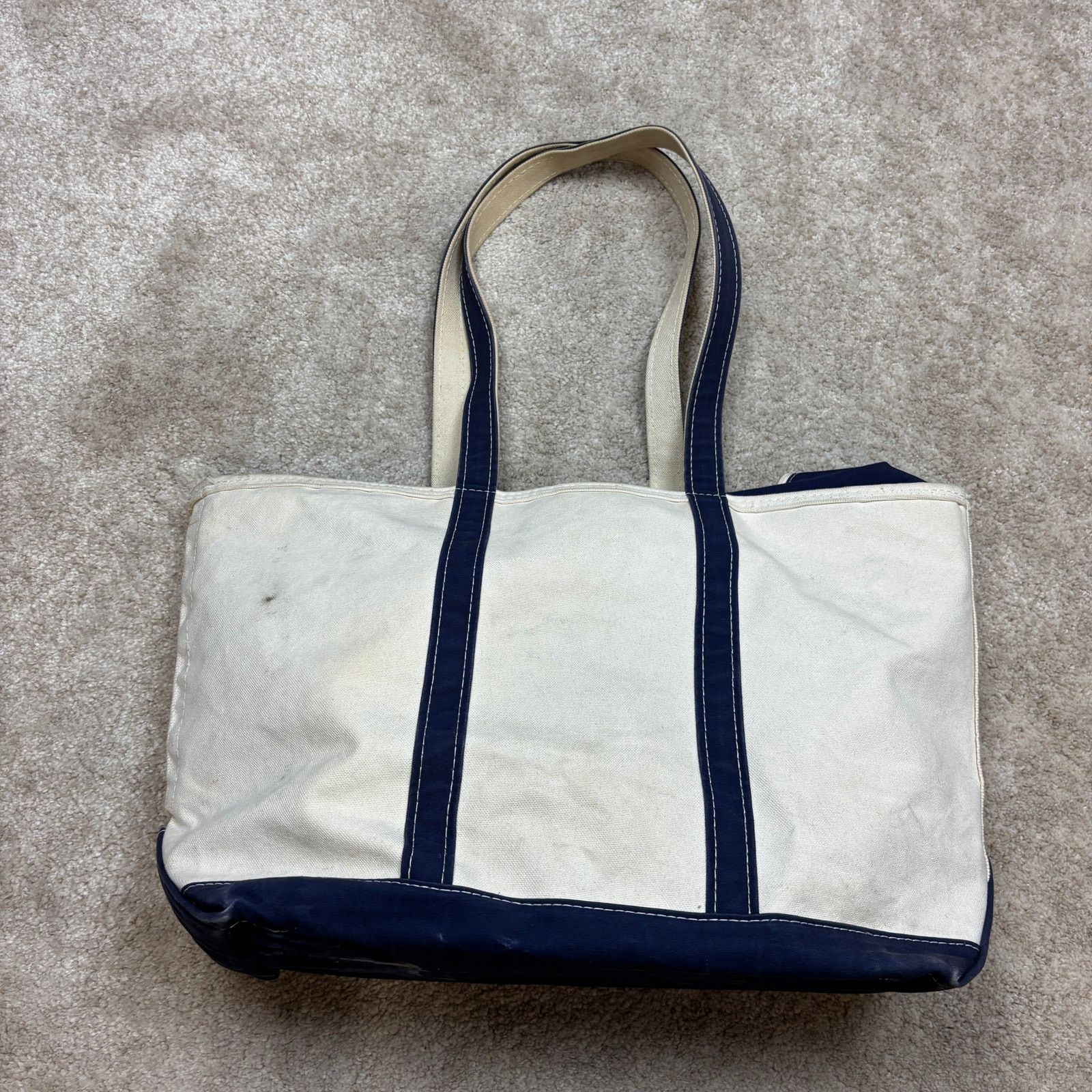 L.L. Bean × Vintage Vintage LL Bean Boat and Tote Embroidered Zip Top Bag 23x10 Size ONE SIZE - 3 Thumbnail