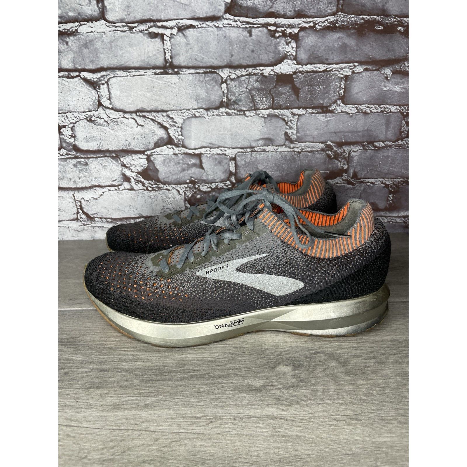 Brooks Brooks Levitate 2 1102901D026 Mens Size 11.5D Gray Orange At Size US 11.5 / EU 44-45 - 11 Thumbnail