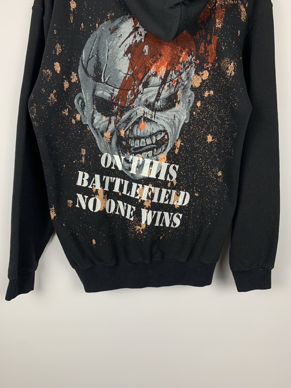 Band Tees Vintage Iron Maiden Rock Band Zip Up Hoodie Y2K Skulls Black Size US M / EU 48-50 / 2 - 12 Thumbnail