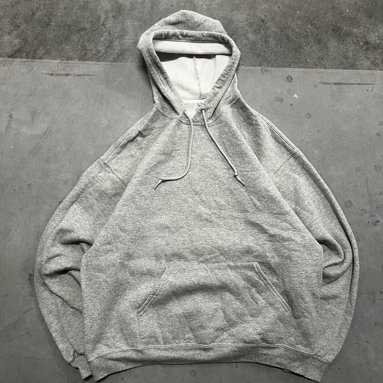 Vintage Crazy Vintage Y2K/2000s Blank Grey Essential Hoodie ! Size US XL / EU 56 / 4 - 1 Thumbnail