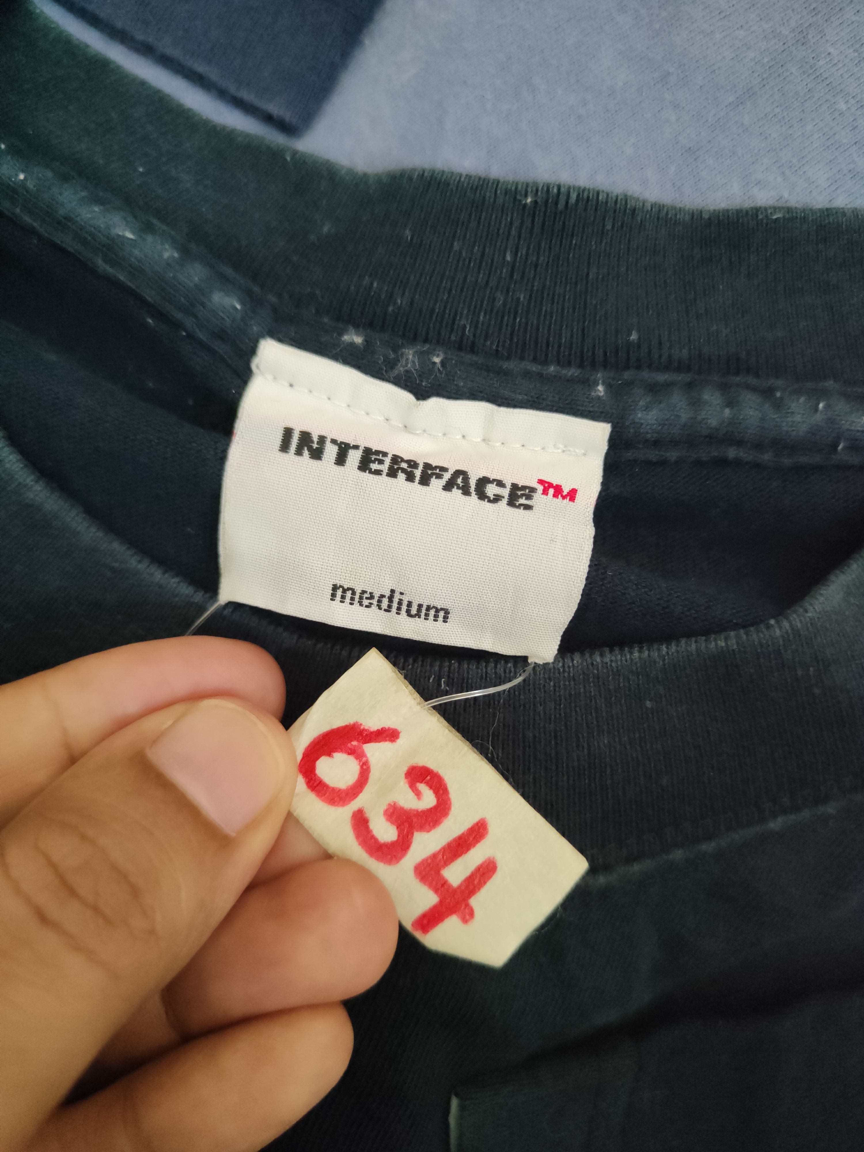Japanese Brand Interface Navy Faded Short Sleeve T-shirt #634 Size US M / EU 48-50 / 2 - 12 Thumbnail