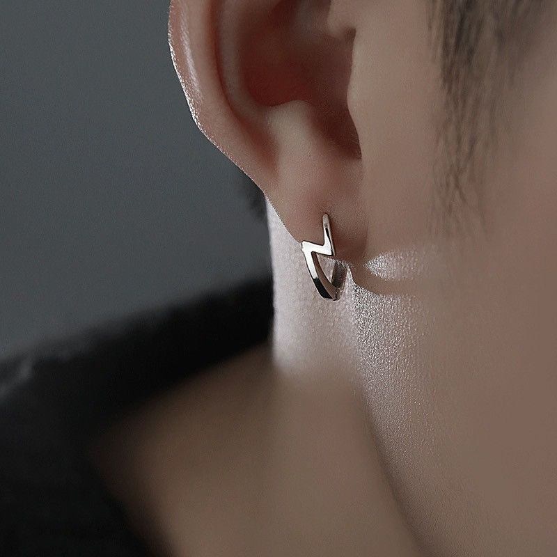 Jewelry × Sterling Silver Vibe Earrings One Pairs Chrome Jewelry Size ONE SIZE - 1 Thumbnail
