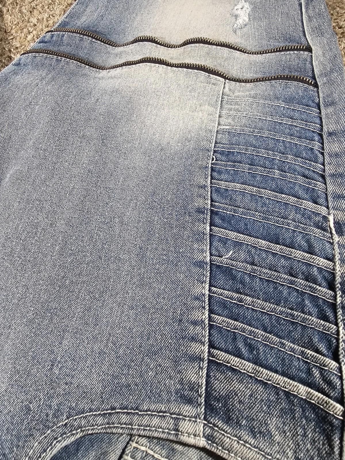 Southpole Southpole Slim 34 Jean Zipper Shorts Size US 34 / EU 50 - 3 Thumbnail