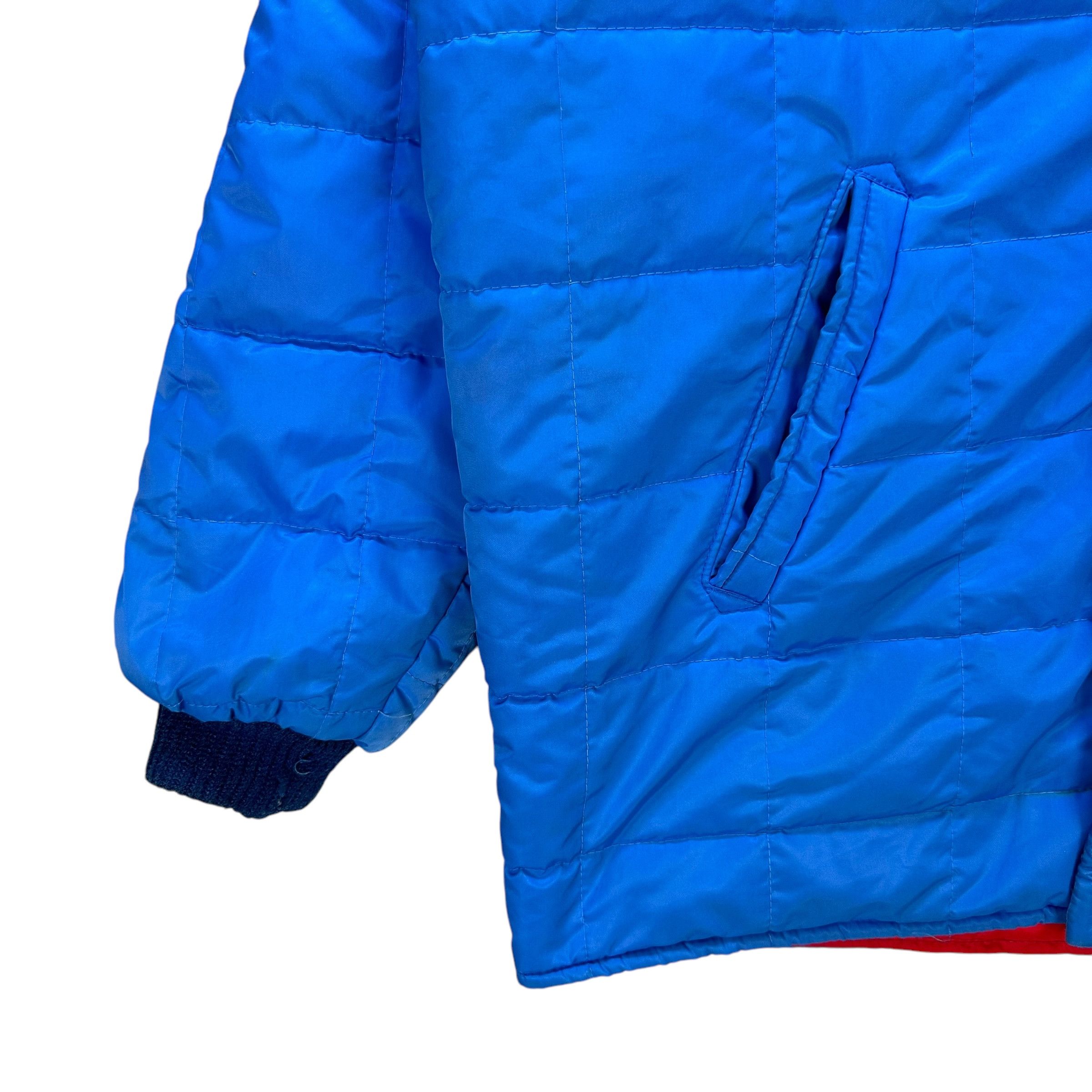 Japanese Brand Vintage 80's Blue Puffer Jacket TEAM SCCN Big Logo #A75-1801 Size US L / EU 52-54 / 3 - 9 Thumbnail