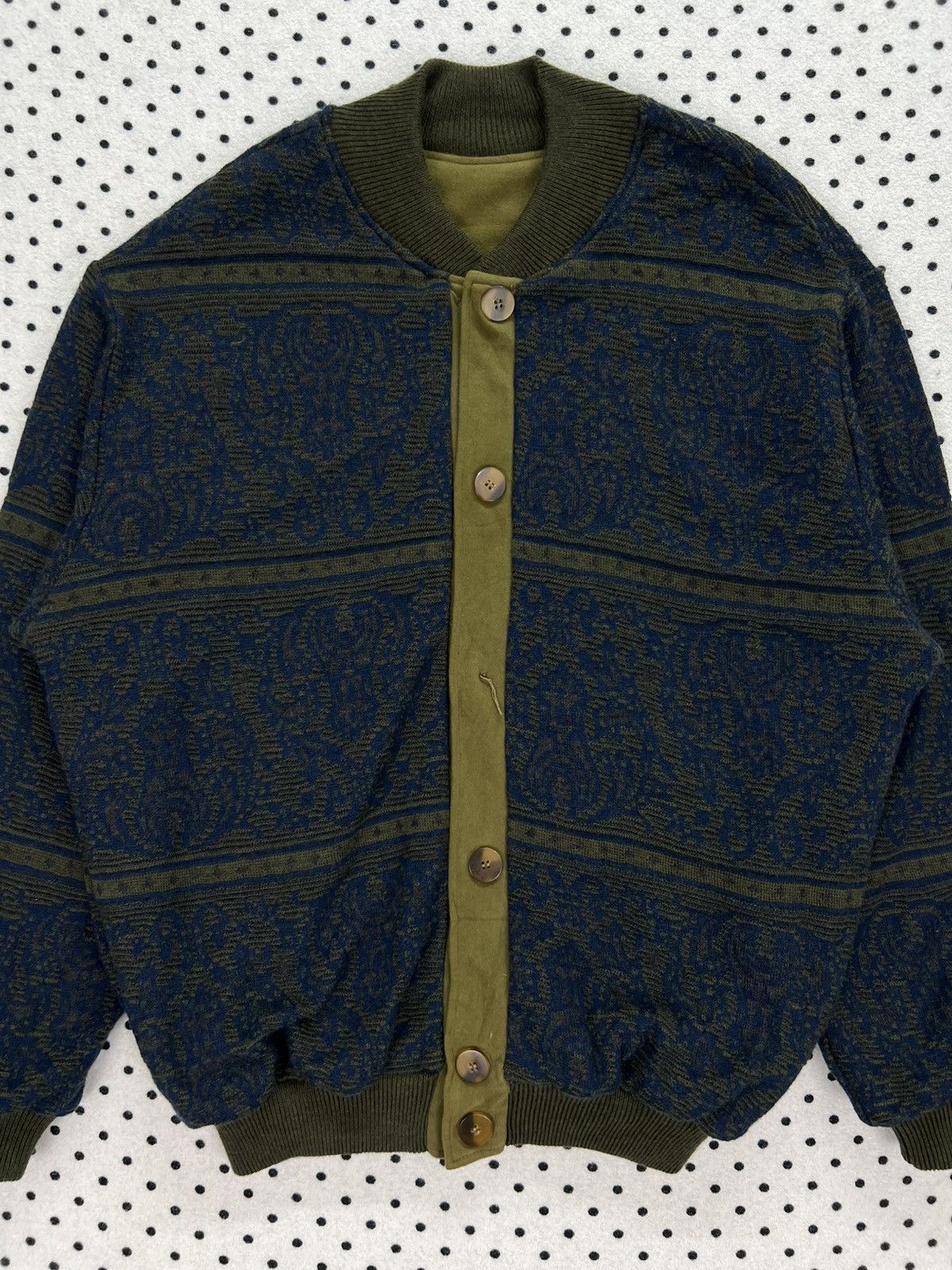 Givenchy Givenchy Gentleman Jacket with Inside-Out Knit Design Size US M / EU 48-50 / 2 - 5 Thumbnail