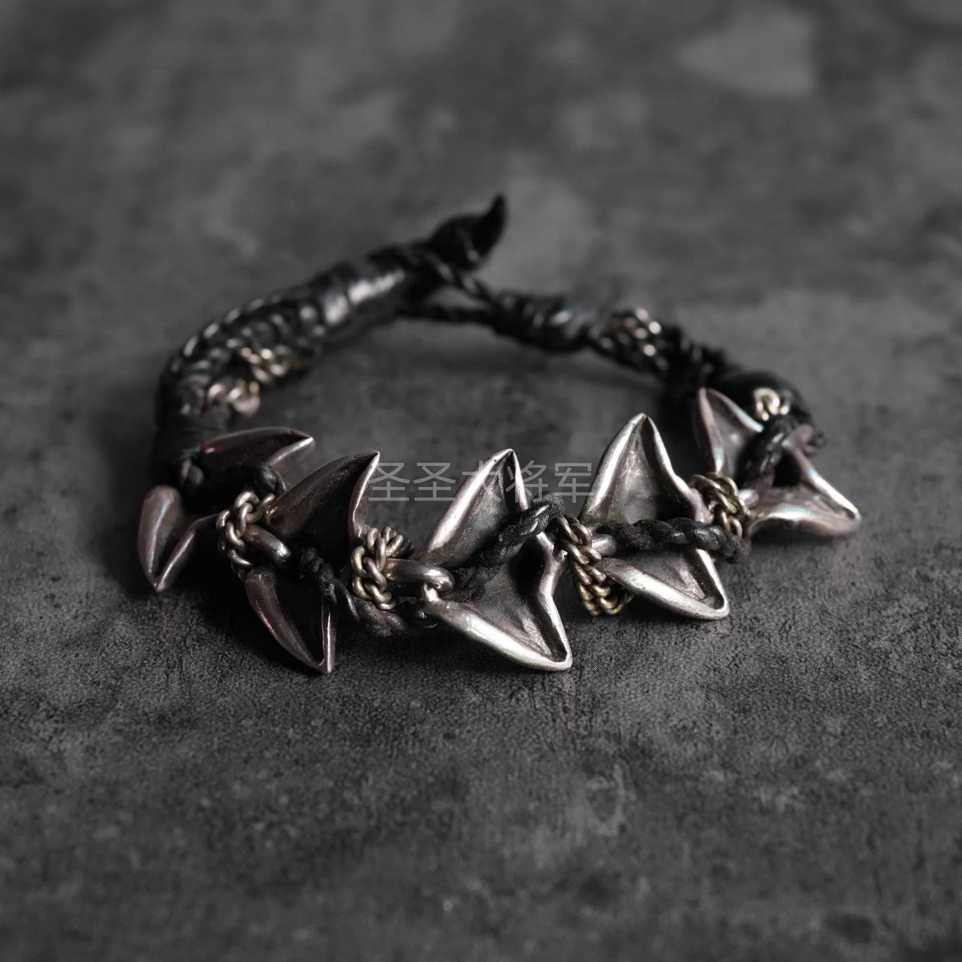 KD2024 KD2024 Dark Gothic Dragon Claw Leather Chain Bracelet 21cm Size ONE SIZE - 5 Thumbnail