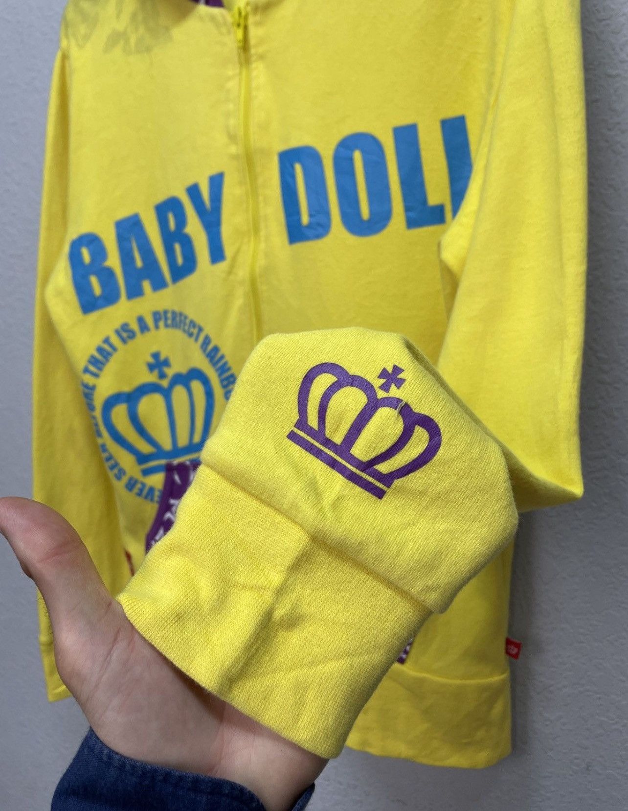 Japanese Brand Vintage Y2K Baby Doll Japanese Style Zip Hoodie Wiwiene Size US M / EU 48-50 / 2 - 6 Thumbnail