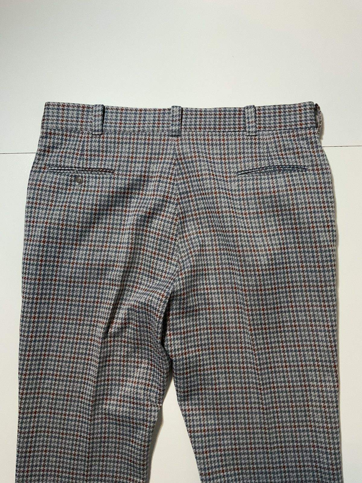 Vintage Vintage 70s Double Knit Polyester Houndstooth Flare Pants Size US 38 / EU 54 - 9 Thumbnail
