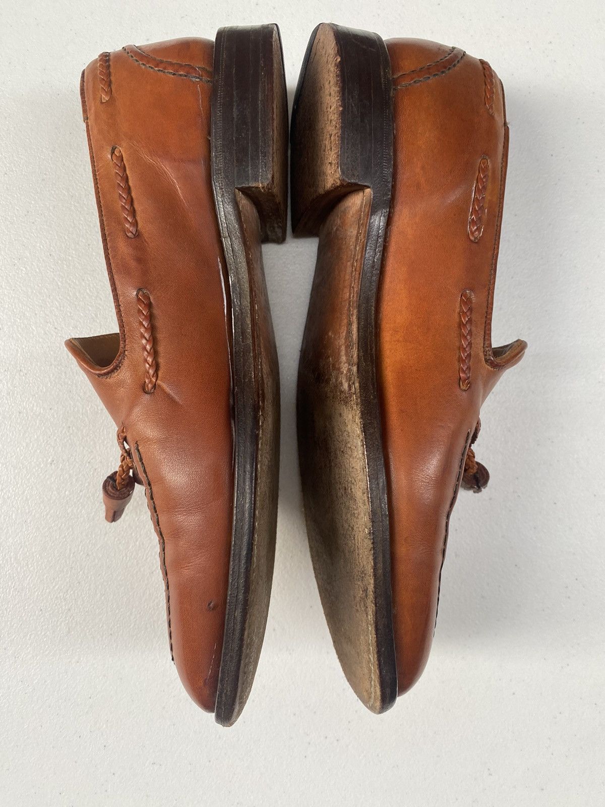 Cheaney Cheaney 🇮🇹 brown braided leather tassel loafer bench made UK Size US 9 / EU 42 - 8 Thumbnail