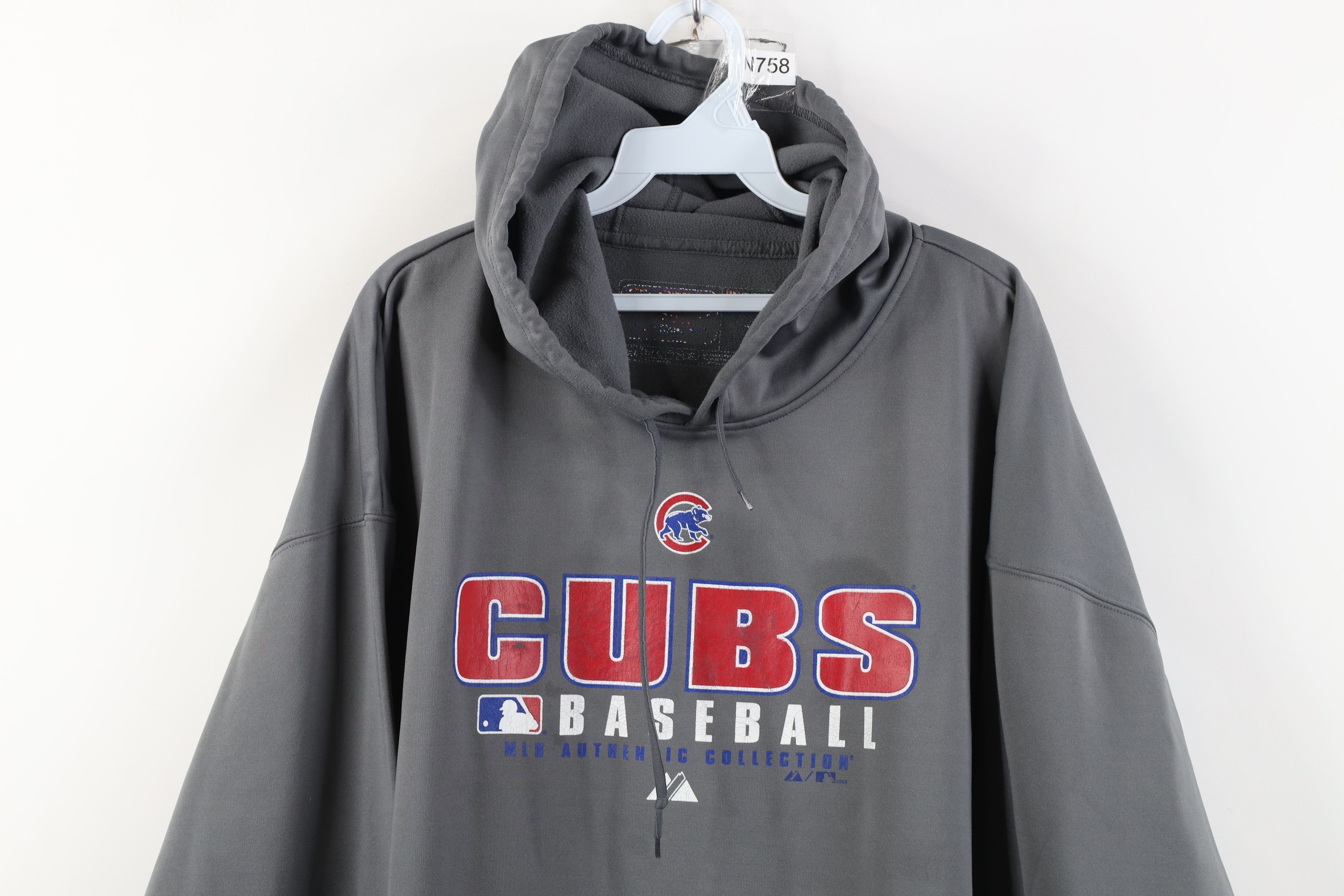 Majestic Vintage Y2K Majestic Chicago Cubs Baseball Hoodie Sweatshirt Size US XXL / EU 58 / 5 - 2 Thumbnail