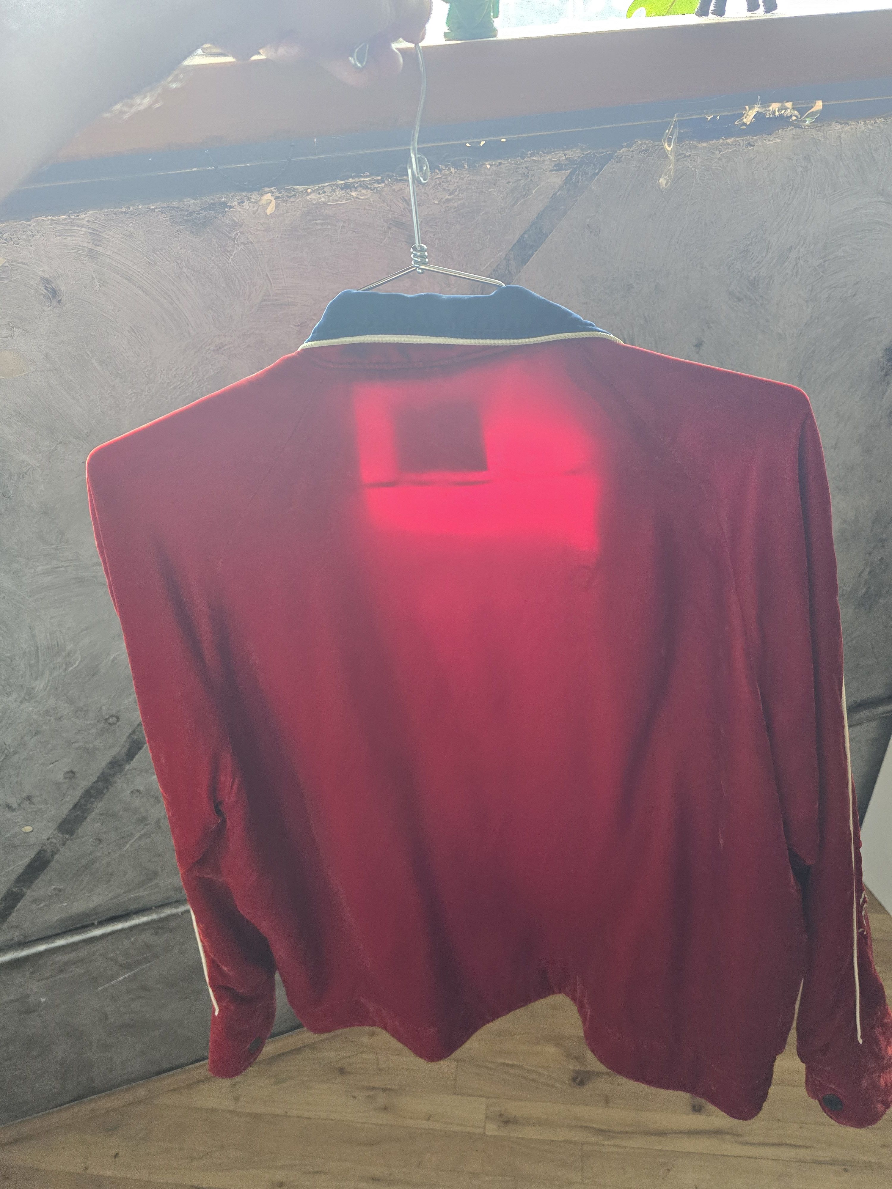 Blackmeans Blackmeans Red Velvet light track jacket Size US L / EU 52-54 / 3 - 6 Thumbnail