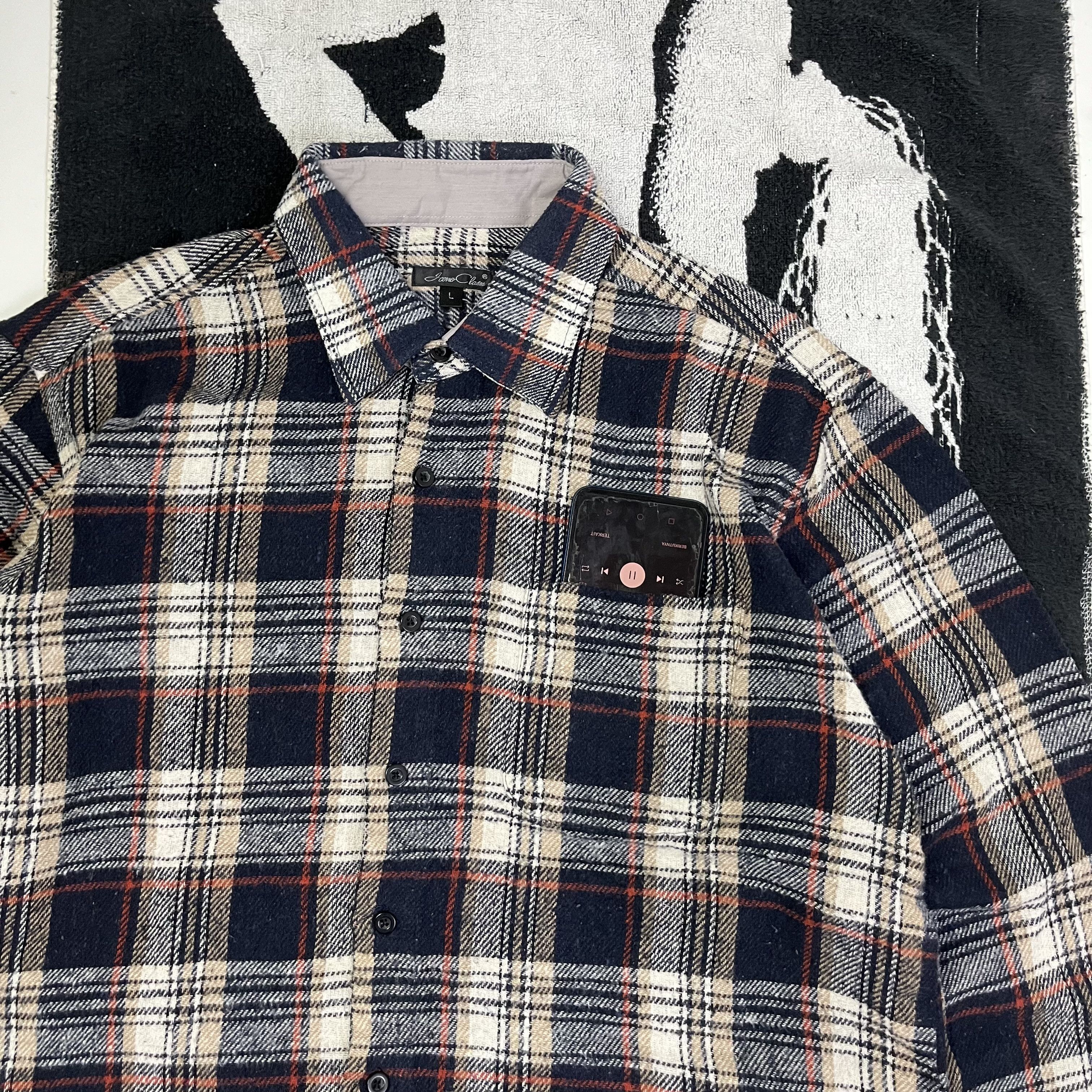 Japanese Brand × Vintage Uomo Clasm flannel long sleeve Size US L / EU 52-54 / 3 - 2 Thumbnail