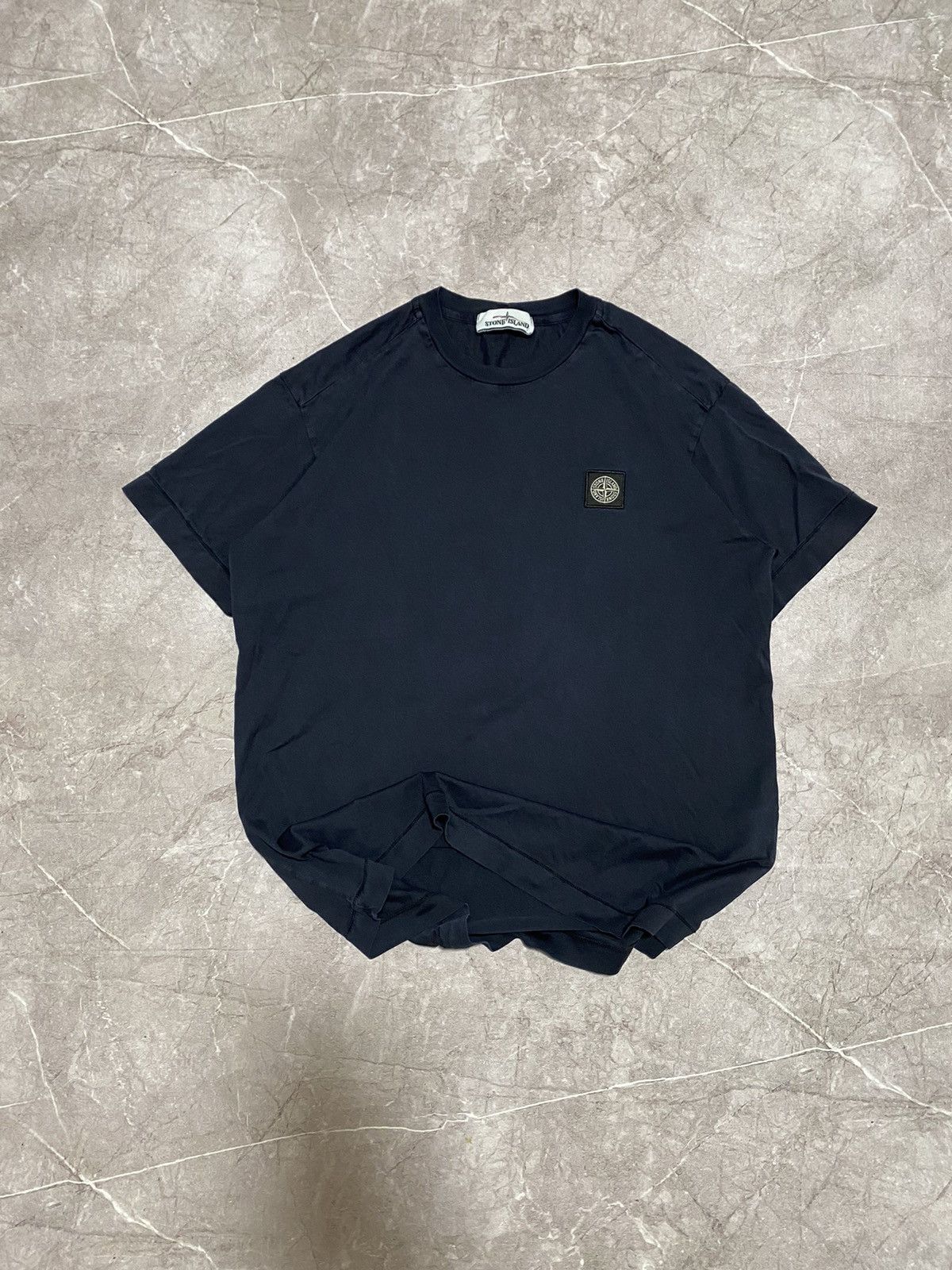 Massimo Osti × Stone Island × Vintage Classic Stone Island Patch Program Blue T Shirt Size US M / EU 48-50 / 2 - 3 Thumbnail