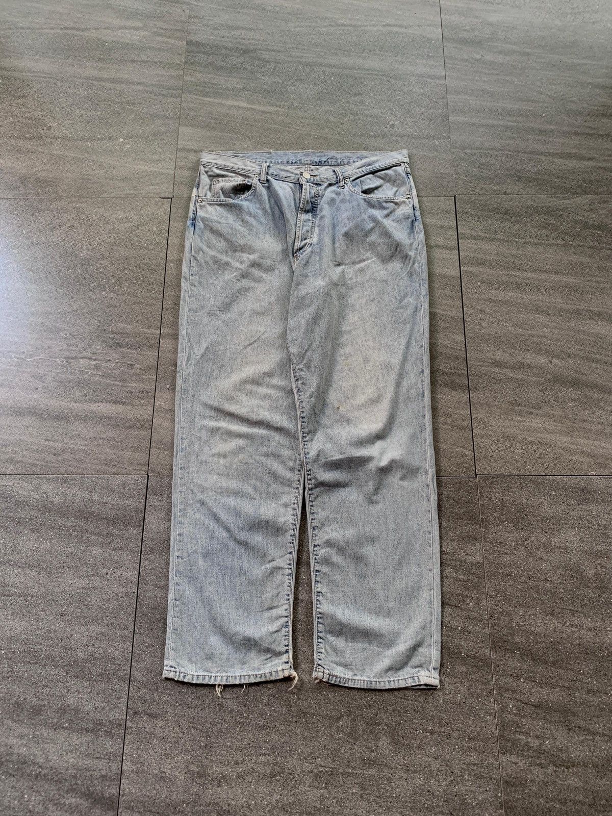 RRL Ralph Lauren FREE TAX! RRL Distressed Wash Denim Jeans Size US 34 / EU 50 - 2 Thumbnail