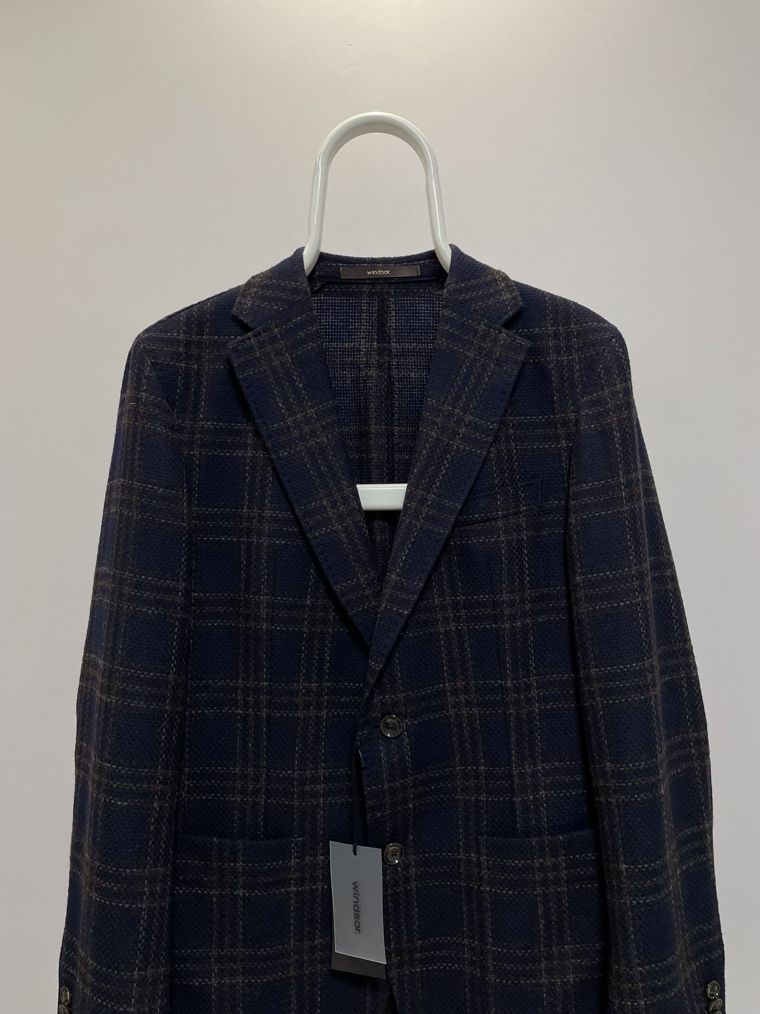 Other Windsor Giro Blazer Jacket Check Plaid Sport Coat Wool EU48 Size 38R - 6 Thumbnail