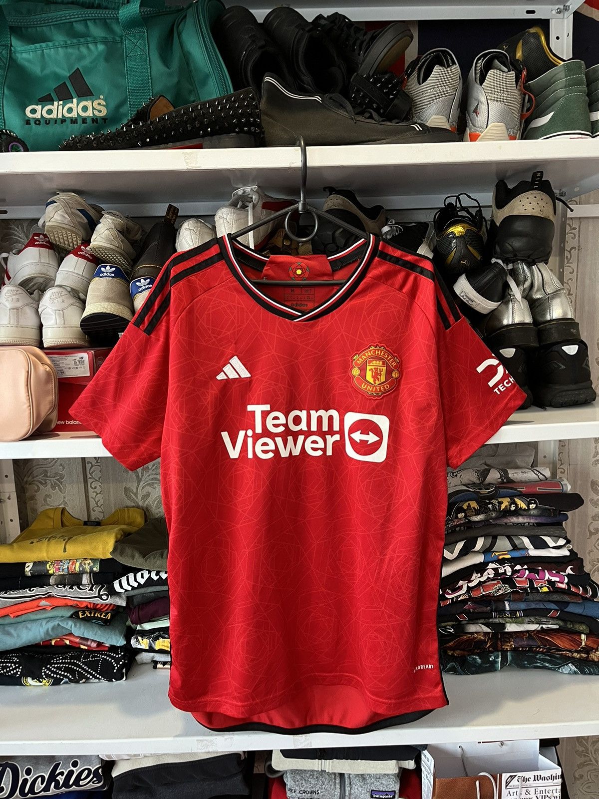 Vintage Manchester United 2023-2024 Authentic Home Shirt Size US M / EU 48-50 / 2 - 17 Thumbnail