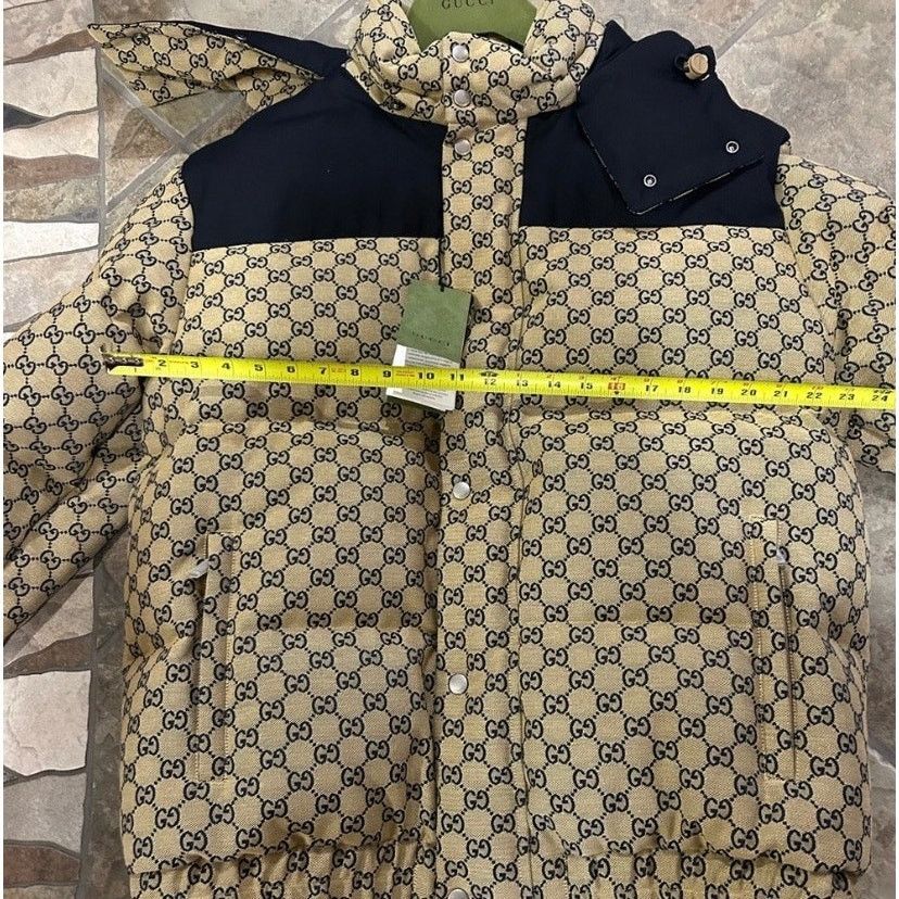 Gucci Mens Gucci GG canvas down puffer jacket size 52/extra large Size US XL / EU 56 / 4 - 7 Thumbnail