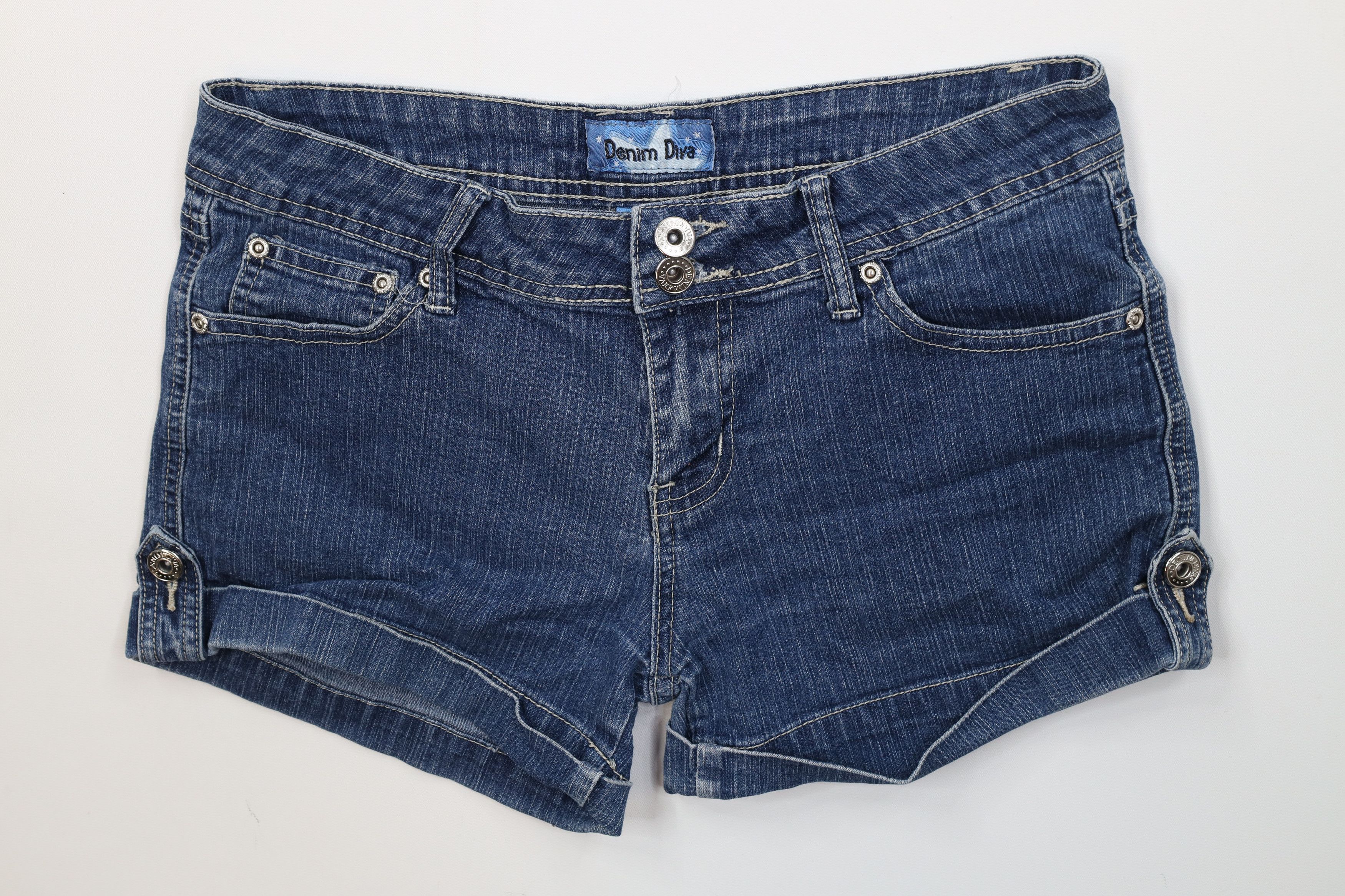 Vintage Vintage 90s Y2K Babydoll Bella Fairy Denim Jean Shorts Size 28" / US 6 / IT 42 - 1 Thumbnail