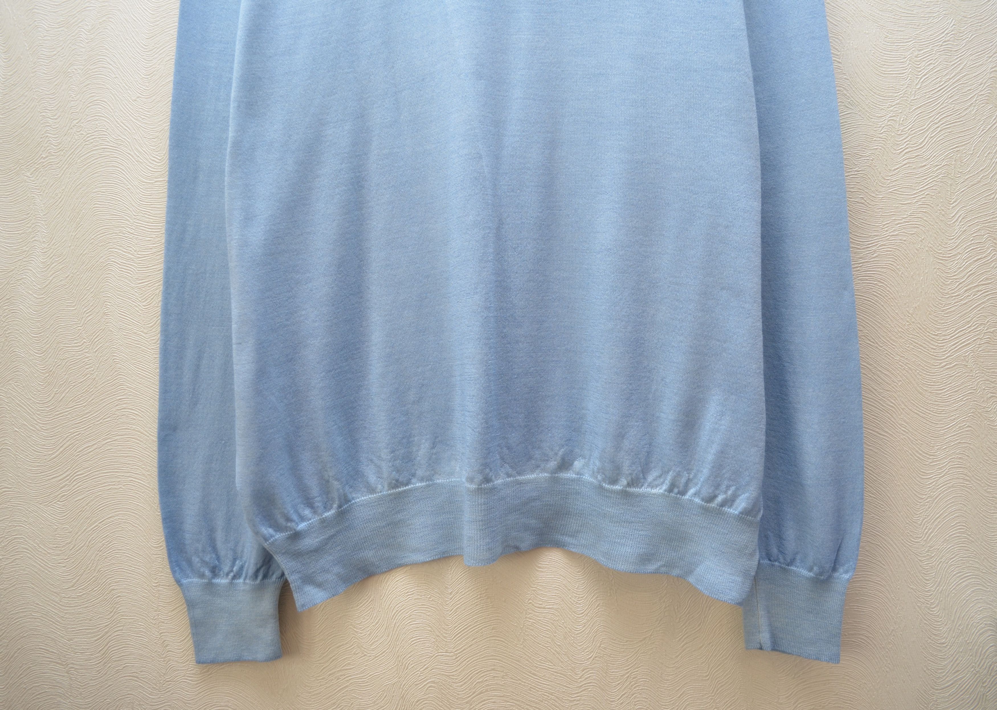 Designer × Gran Sasso Gran Sasso Vintage Merino Garment Dyed Blue Sweater XL/XXL Size US XXL / EU 58 / 5 - 8 Thumbnail