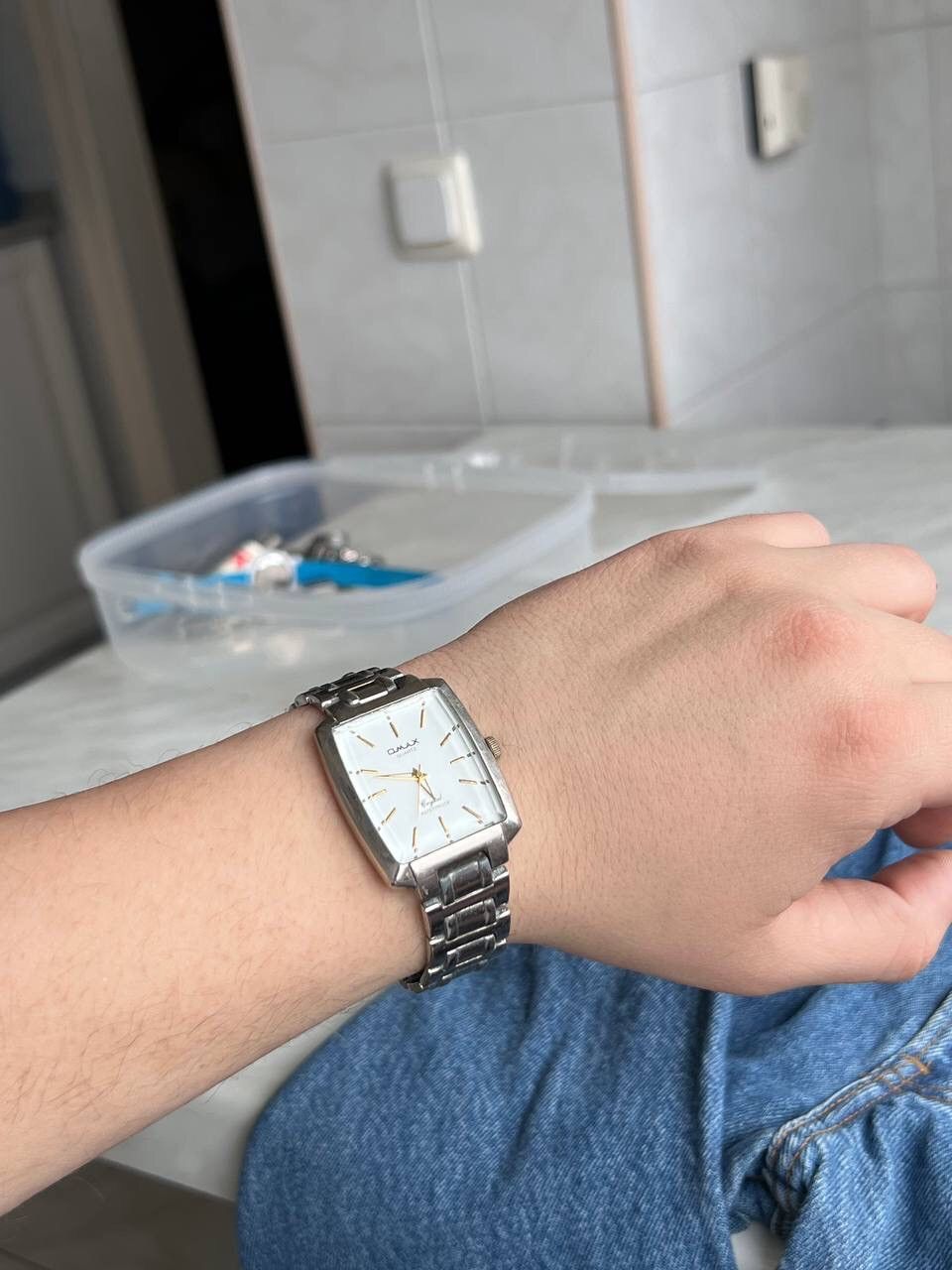 Japanese Brand × Vintage Vintage Japanese style 90s Omax Japan Watch Futuristic Steel Size ONE SIZE - 5 Thumbnail