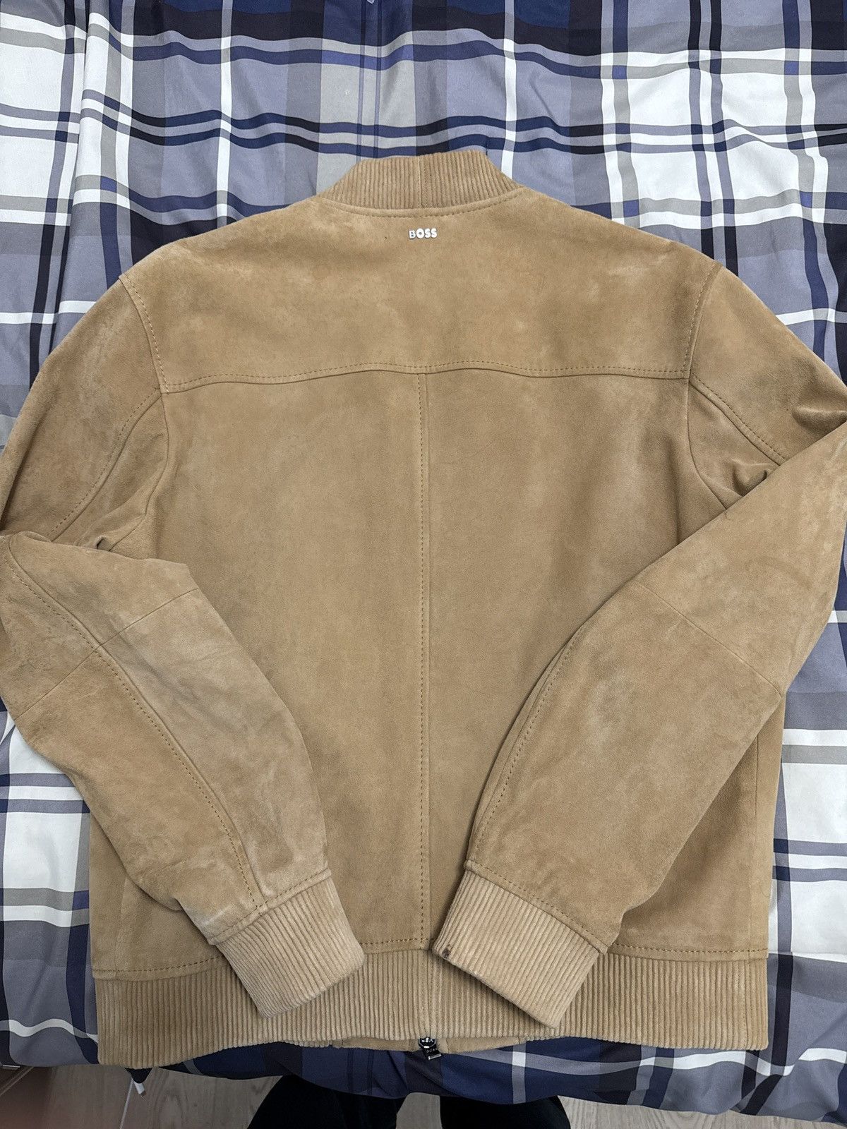 Hugo Boss Bomber Style Suede Jacket Size US M / EU 48-50 / 2 - 4 Thumbnail