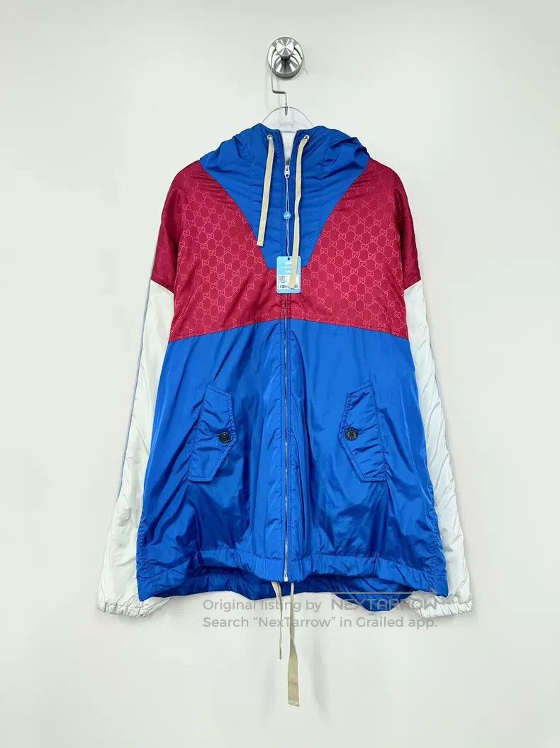Gucci Gucci Multi-color stitching arm logo zipper hooded jacket Size US M / EU 48-50 / 2 - 1 Thumbnail