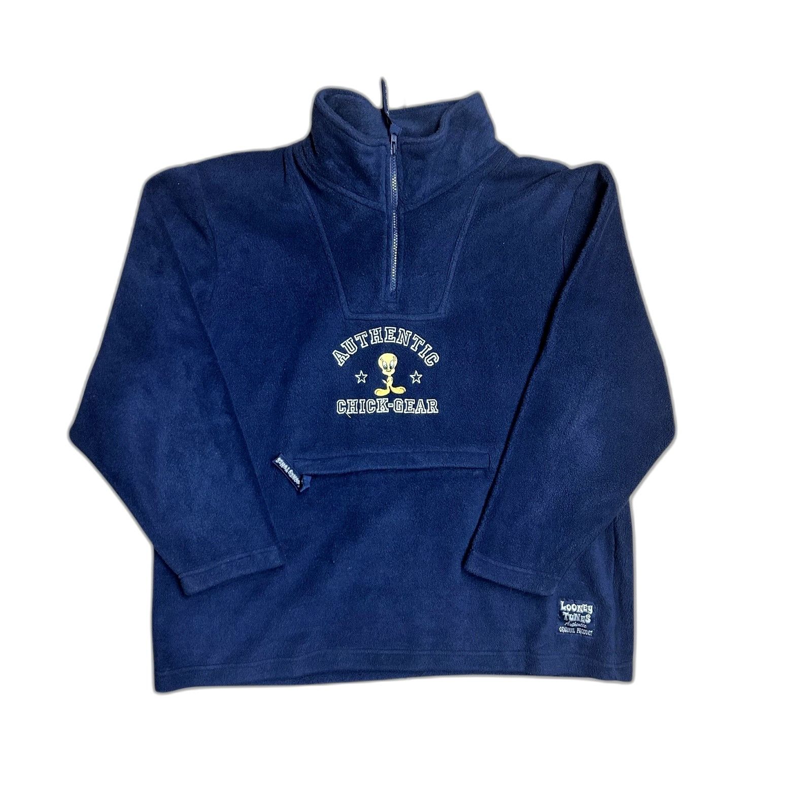 Vintage Vintage 90'S Looney Tunes Warner Bros Xl Fleece Quarter Zip Size US XL / EU 56 / 4 - 1 Thumbnail
