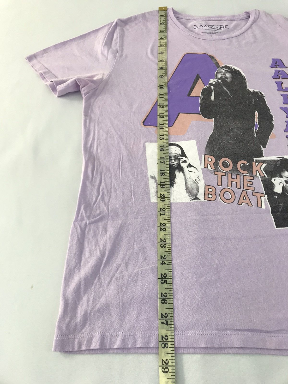 Band Tees Aaliyah Rock The Boat Second Single Album Printed Tee Size US L / EU 52-54 / 3 - 8 Thumbnail