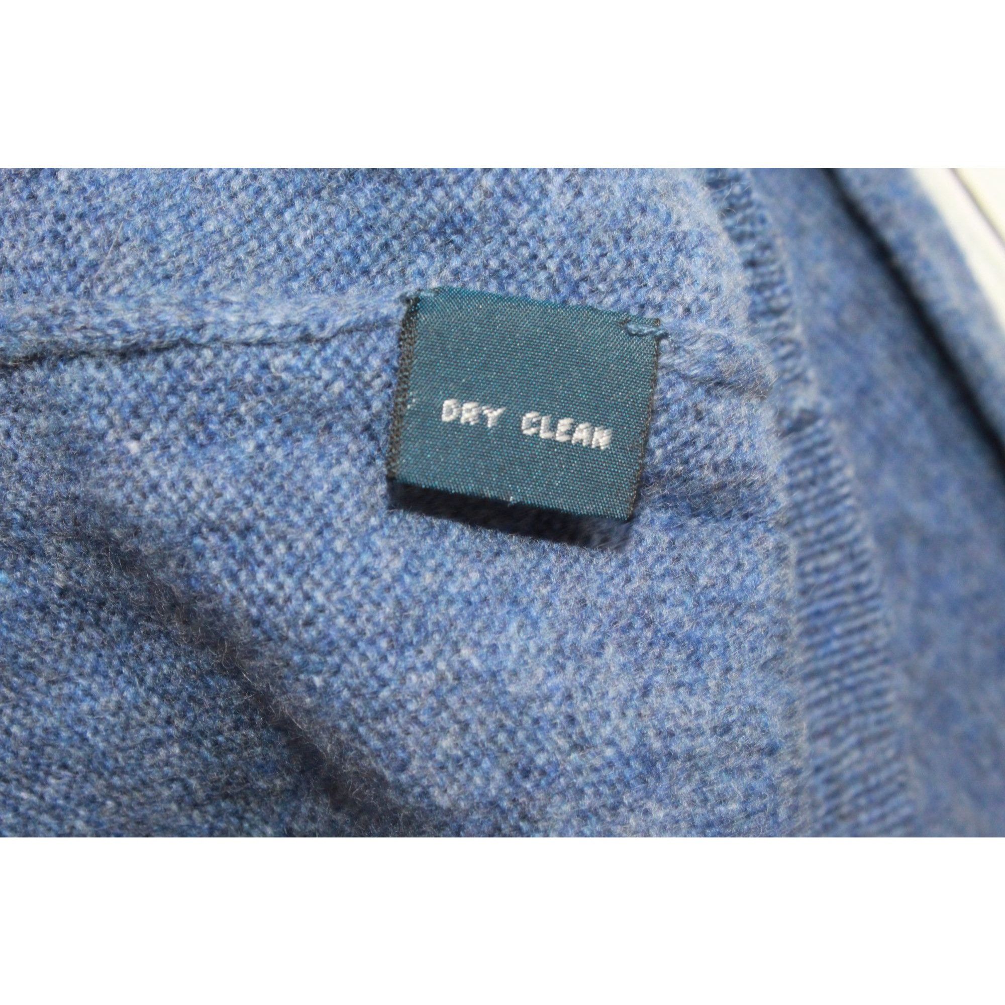 Polo Ralph Lauren Polo Ralph Lauren Lambswool V-Neck Sweater Blue XL Size US XL / EU 56 / 4 - 7 Thumbnail