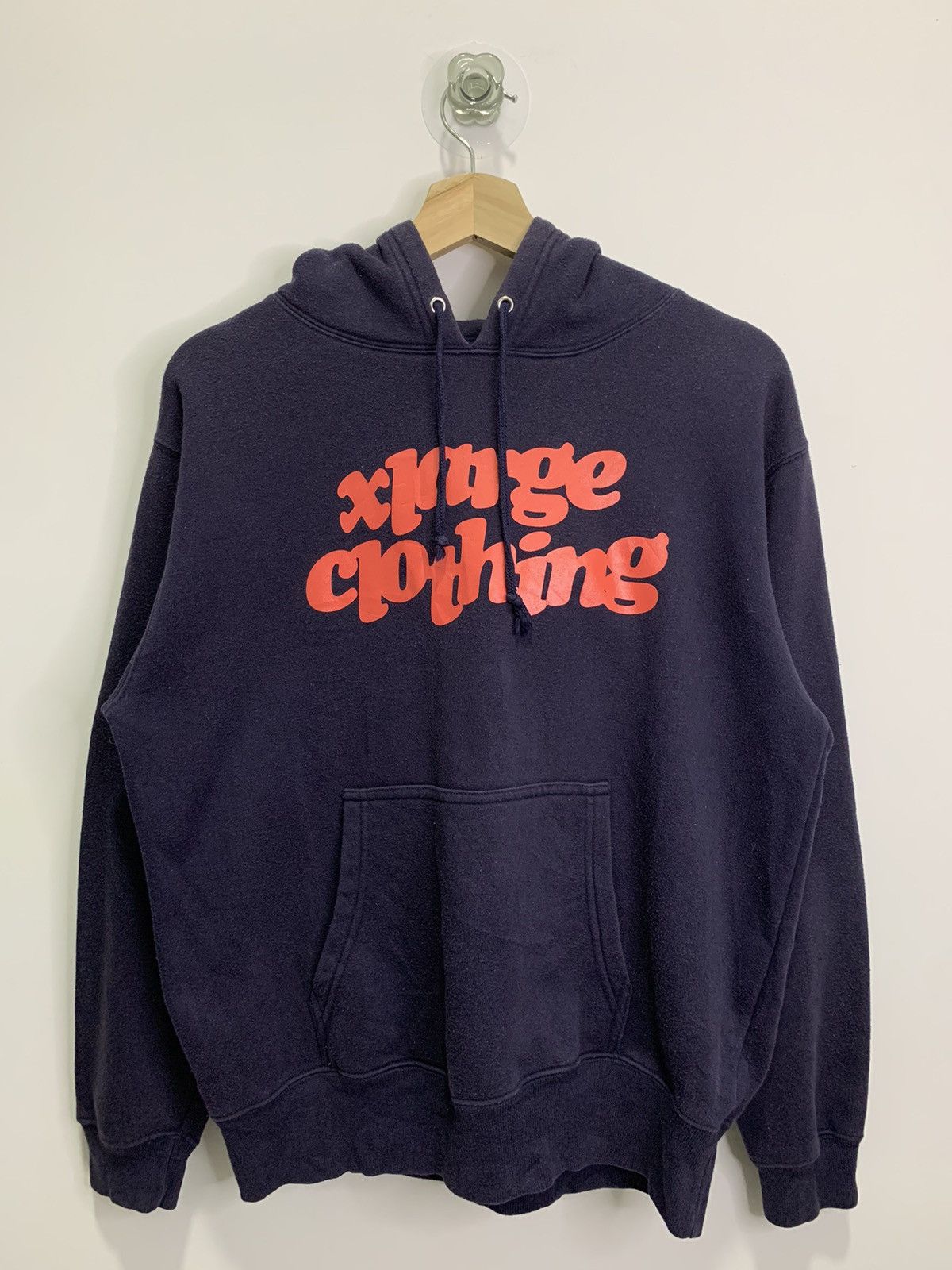 image of Vintage Xlarge Big Logo Baggy Hoodie in Blue, Men's (Size Medium)