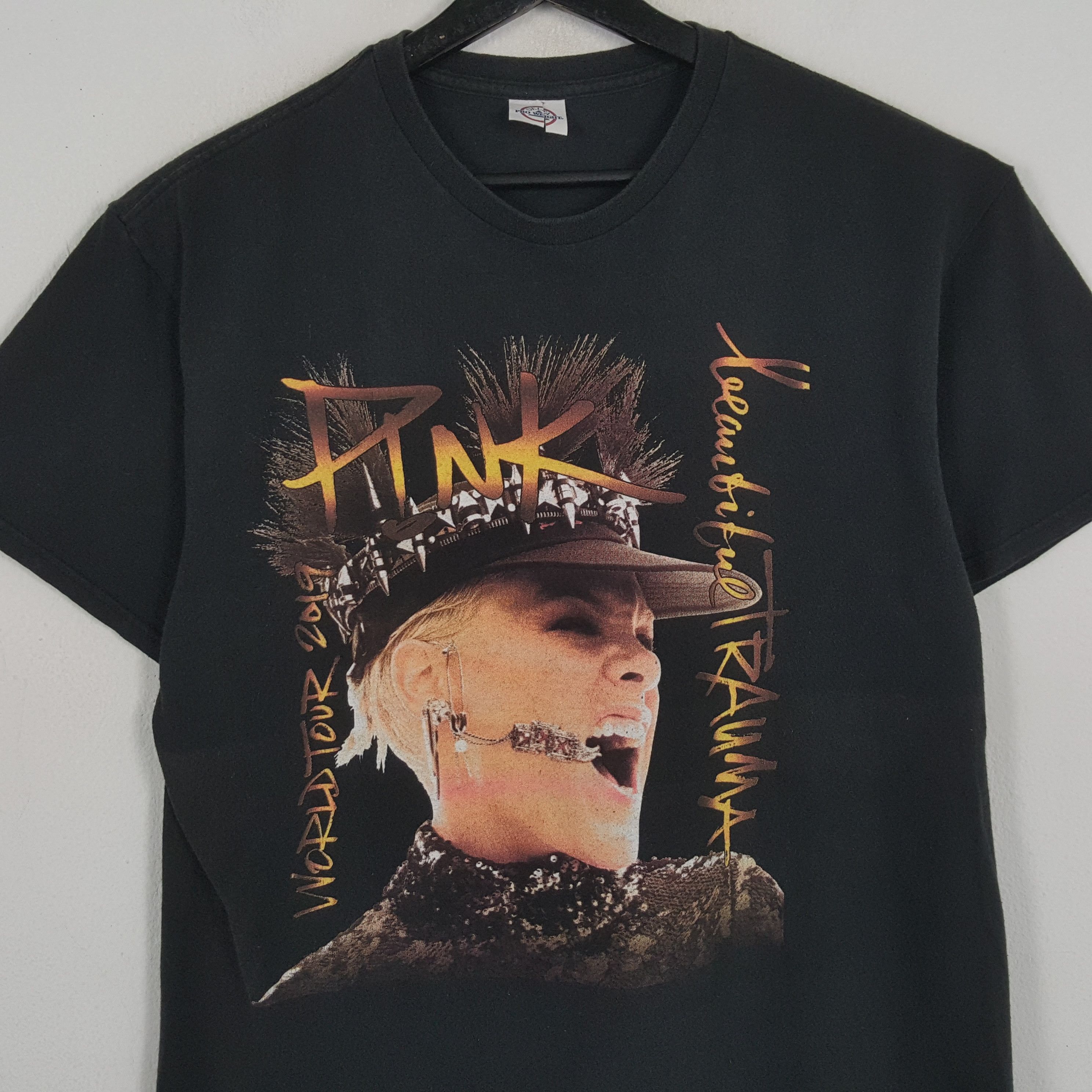 Band Tees × Vintage PINK TRAUMA Singer Music World Tour Tshirt Size US L / EU 52-54 / 3 - 2 Thumbnail