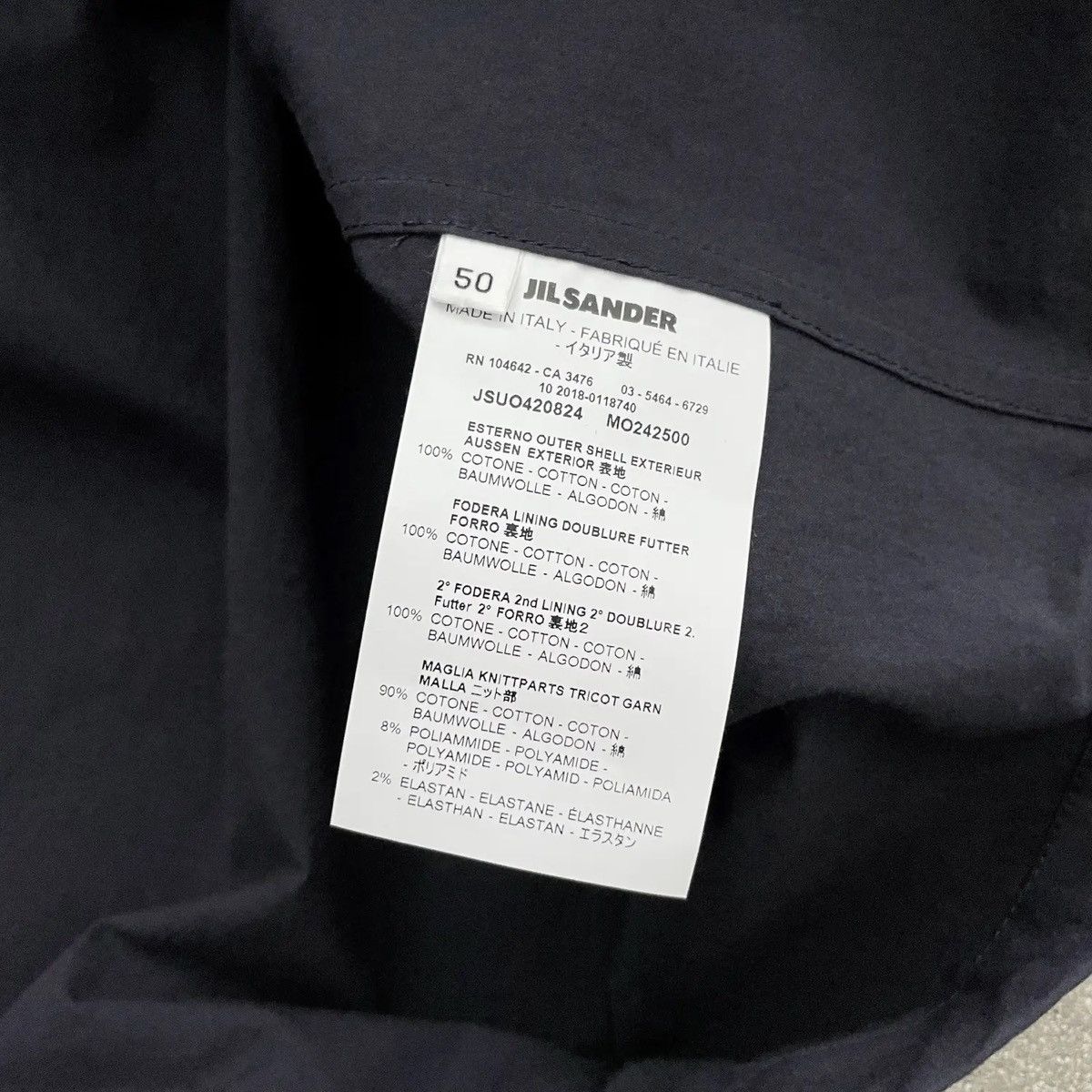 Jil Sander JIL SANDER SALINA DOUBLE-HOODED COTTON-TWILL Size US L / EU 52-54 / 3 - 10 Thumbnail