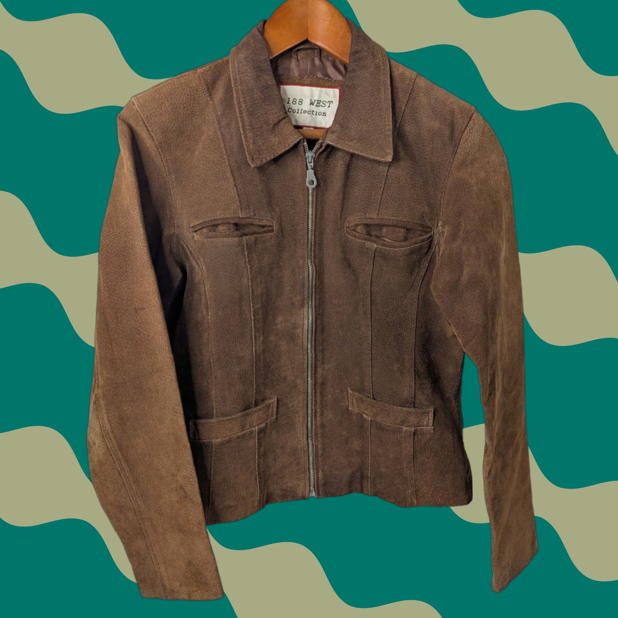 Vintage VINTAGE 188 West Leather Jacket Full Zip Front Western Cowgirl Rodeo Size M Medium Brown Women Jacket Regular Western Theme Mens Womens? Size M / US 6-8 / IT 42-44 - 1 Thumbnail