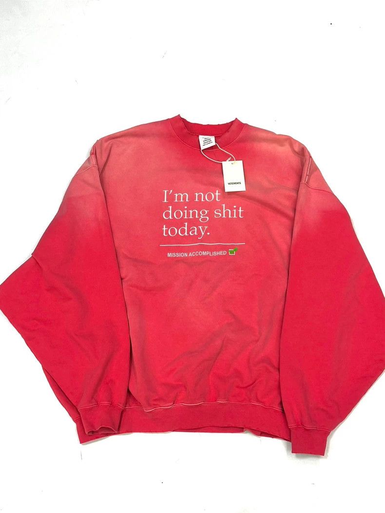 Vetements Vetements 23ss wash powder sweatshirt 2506-Nextarrow Size US XS / EU 42 / 0 - 1 Thumbnail