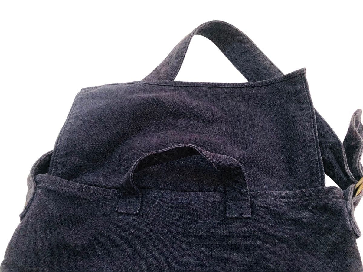 AESTHETIC 🔥 V.D.L.C INDIGO CANVAS BAG HAND MADE IN 🇯🇵