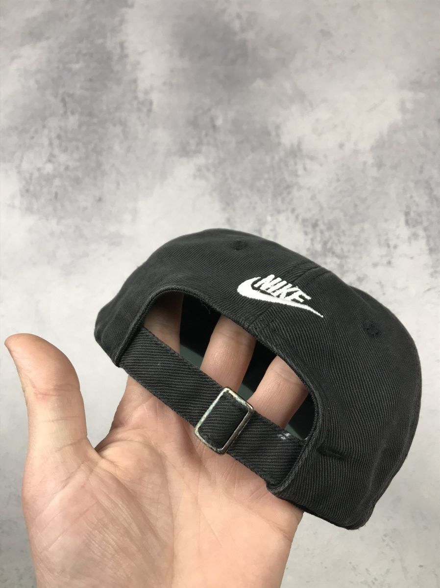 Nike × Vintage Vintage Nike Center Logo Swoosh Cap Hat Adjustable Drill Size ONE SIZE - 6 Thumbnail