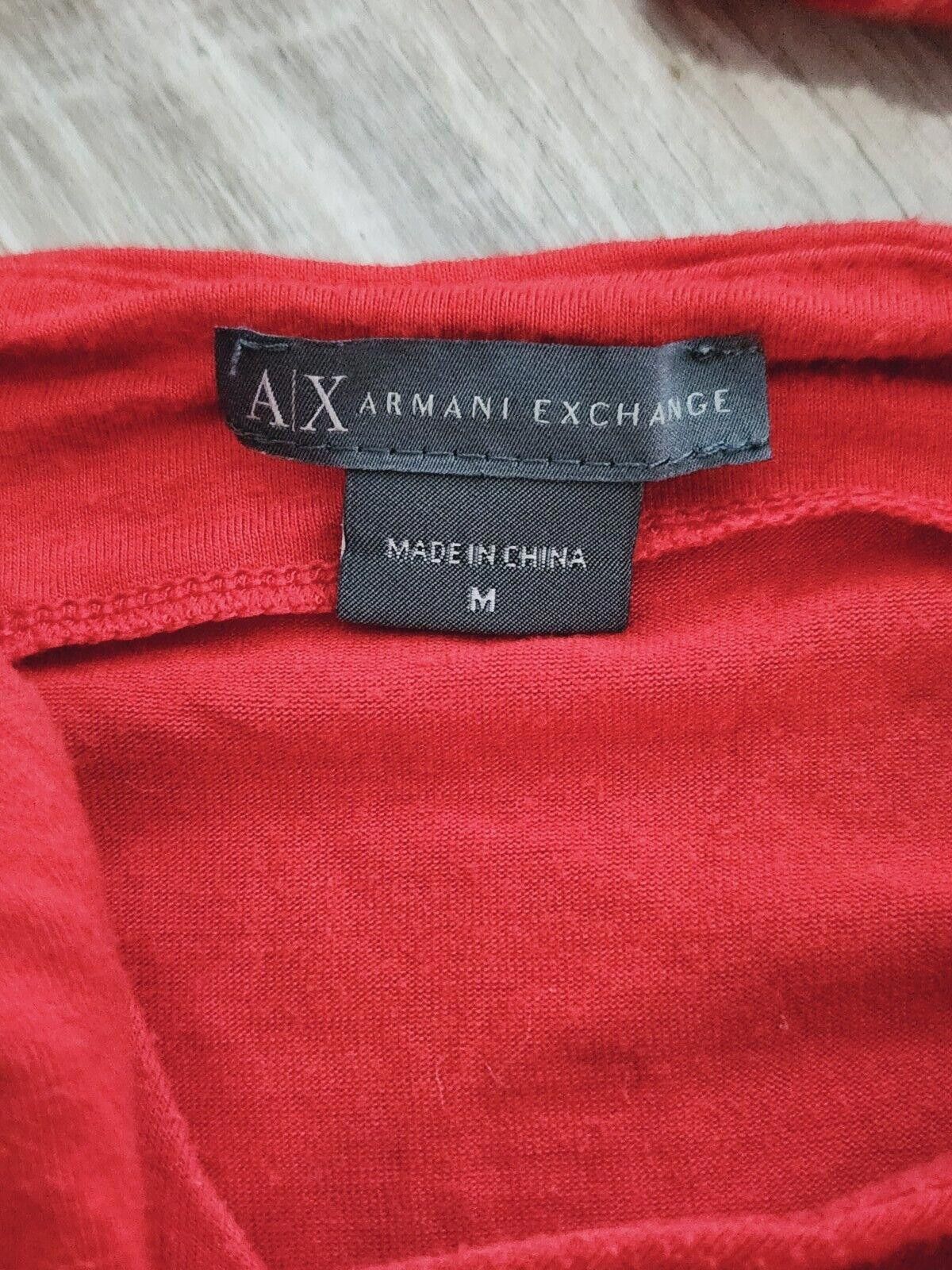 Armani Exchange Armani Exchange Dress Medium Low Back Red V Neck Cap Flutter Size M / US 6-8 / IT 42-44 - 2 Thumbnail