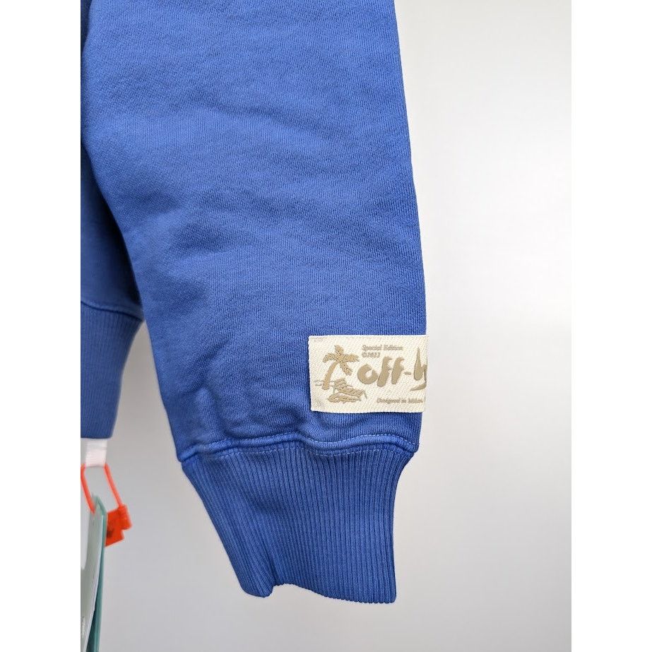 Off-White o1rshd1 SMR- Ibiza Hoodie in Blue White Size US M / EU 48-50 / 2 - 12 Thumbnail
